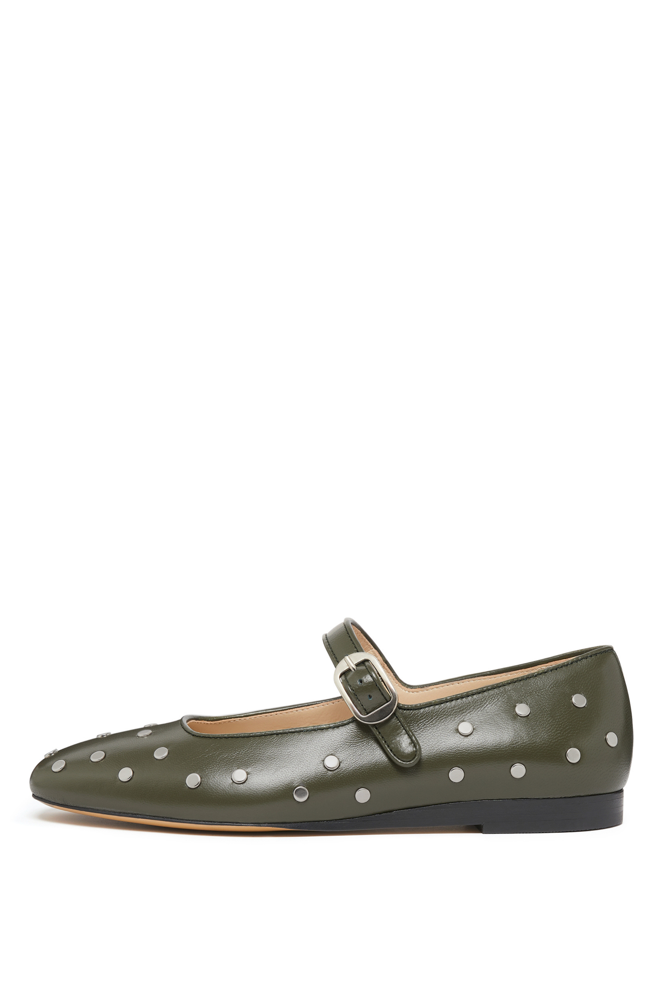 Le Monde Beryl Studded Mary-Jane Flats - Bessette