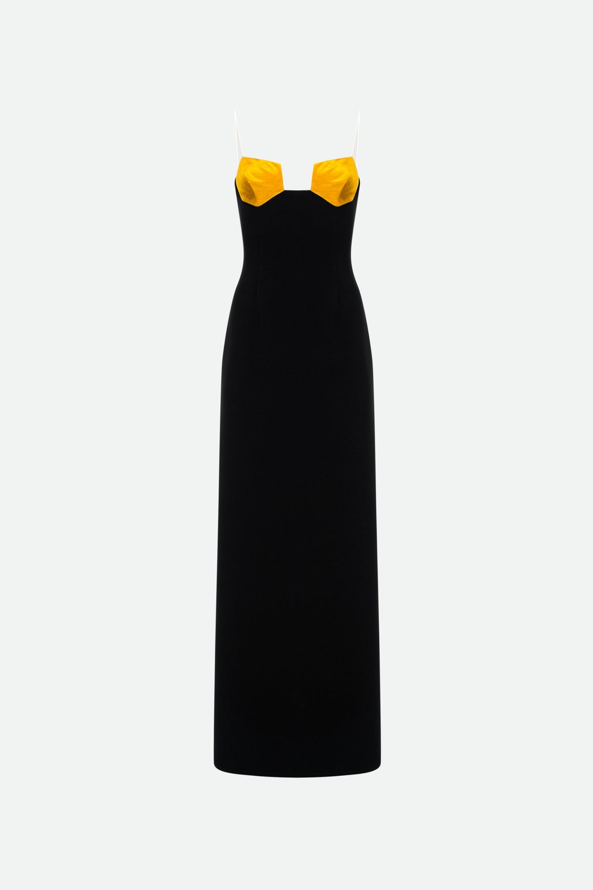HONEYCOMB BICOLOR DRESS (gold and black) - Bessette