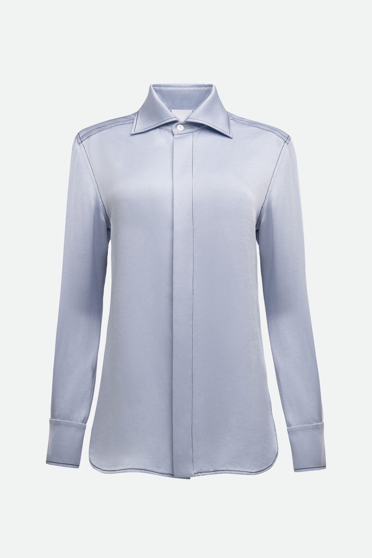 OFFICE BLOUSE (ice blue) - Bessette