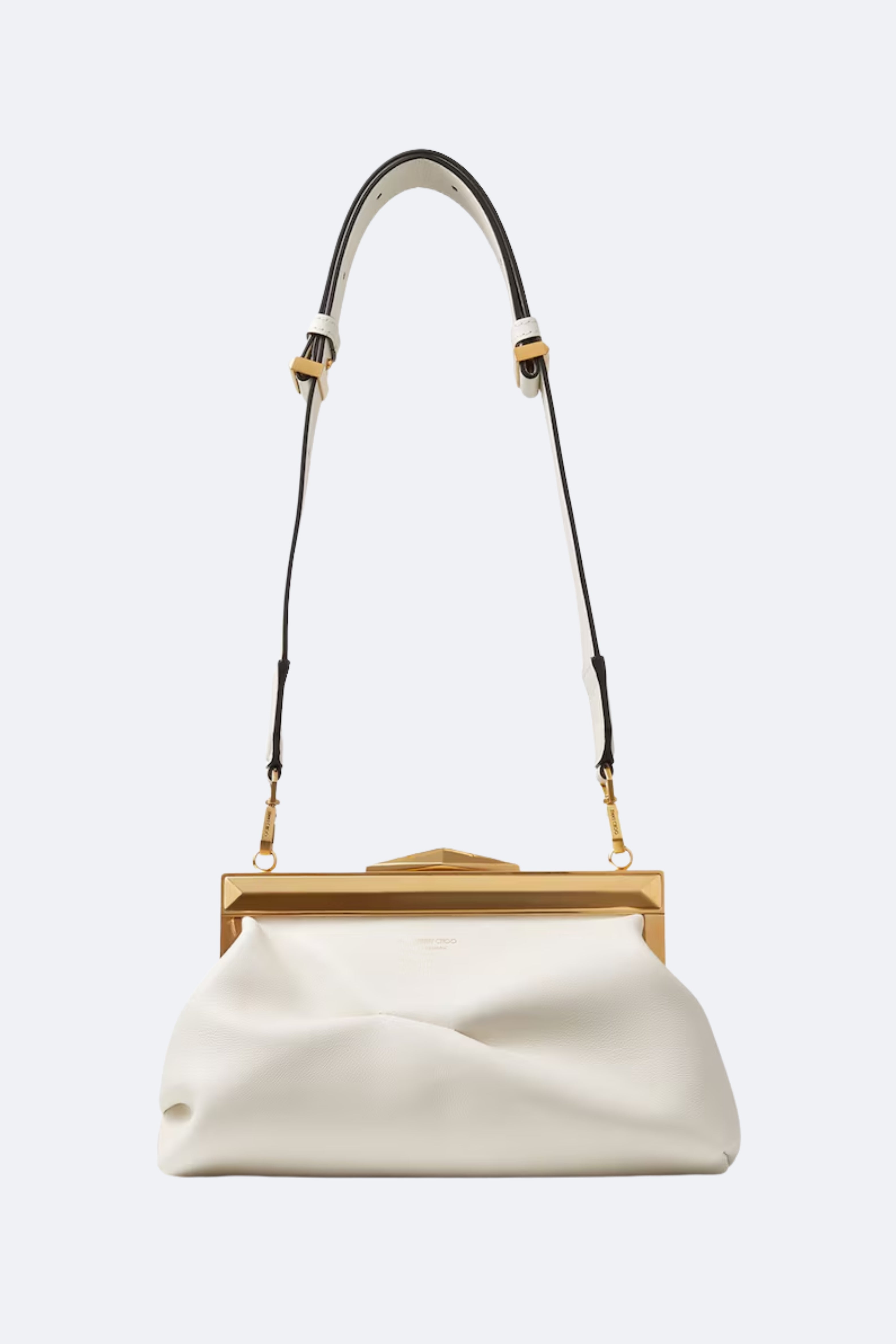 Jimmy Choo Small Diamond Frame Soft Leather Clutch