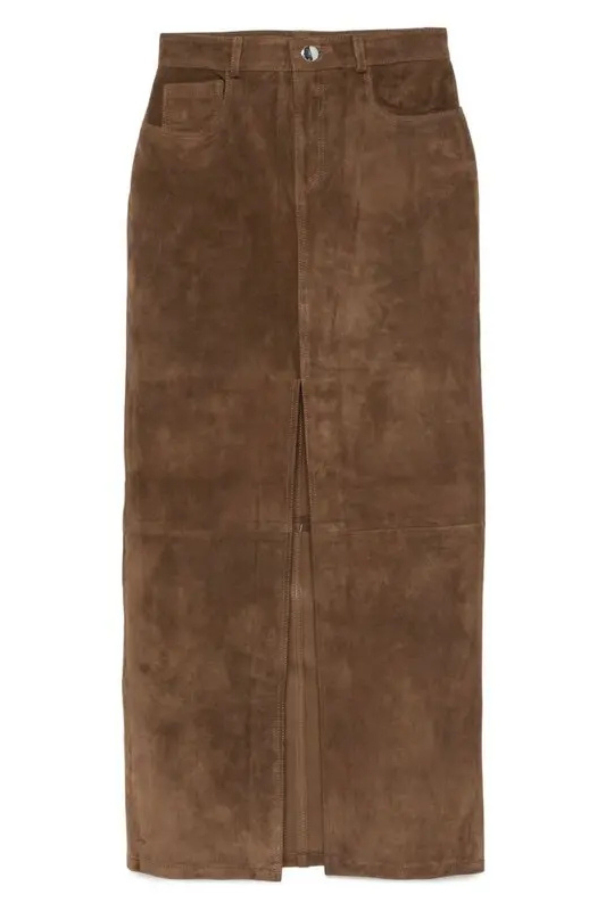 Chicago Skirt Brown Suede