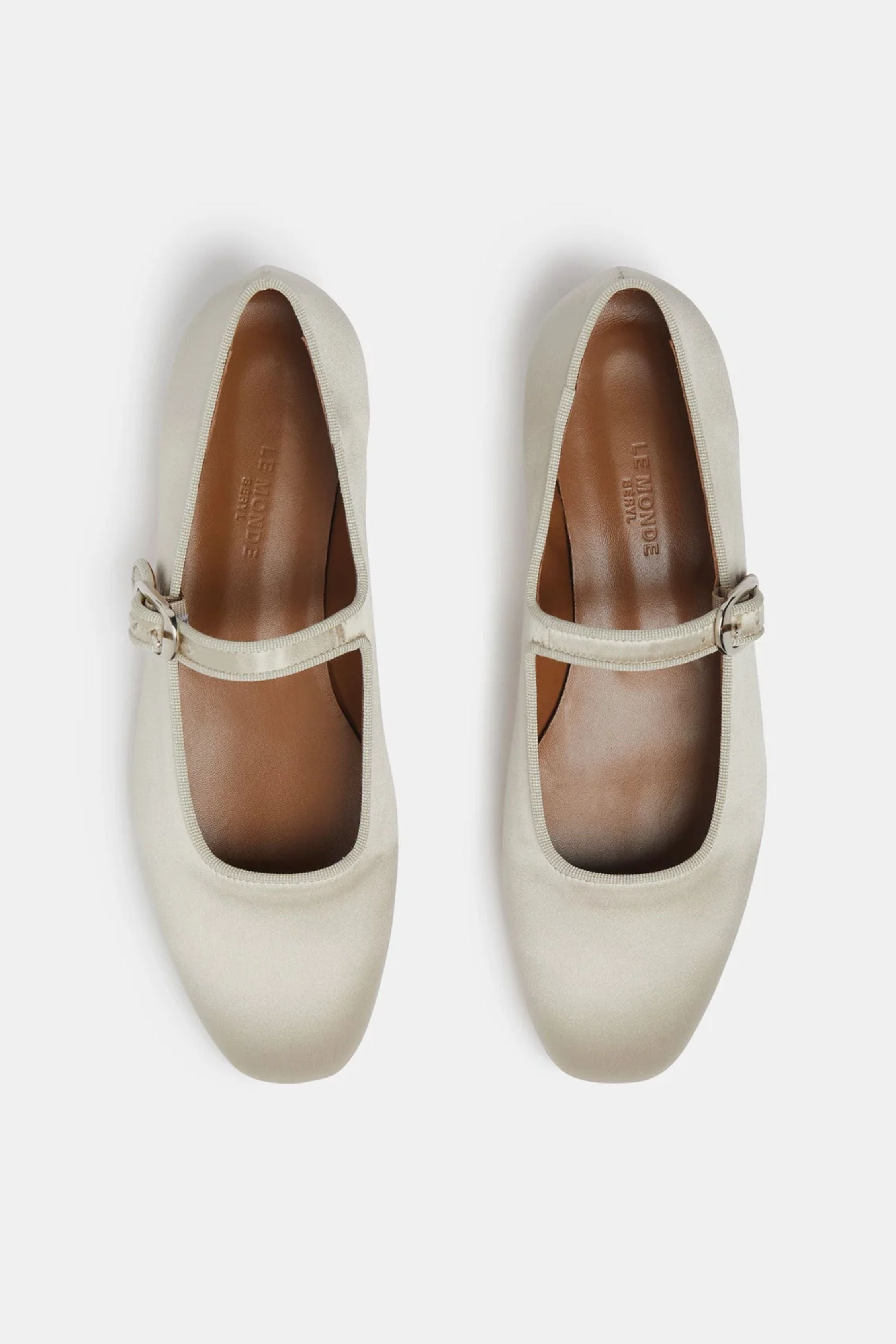 Le Monde Béryl Satin Mary-Jane Ballet Flat