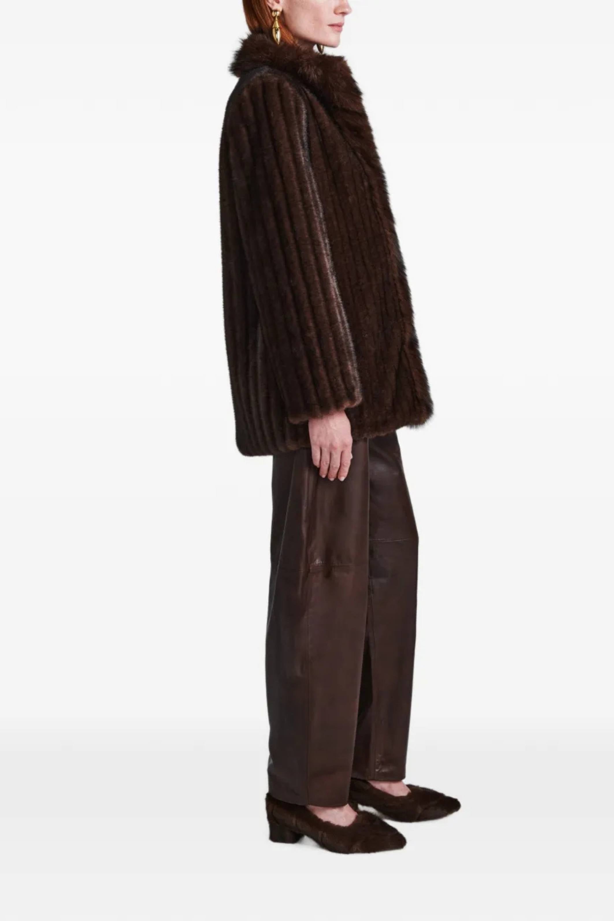 Sienna Fur Jacket dark brown