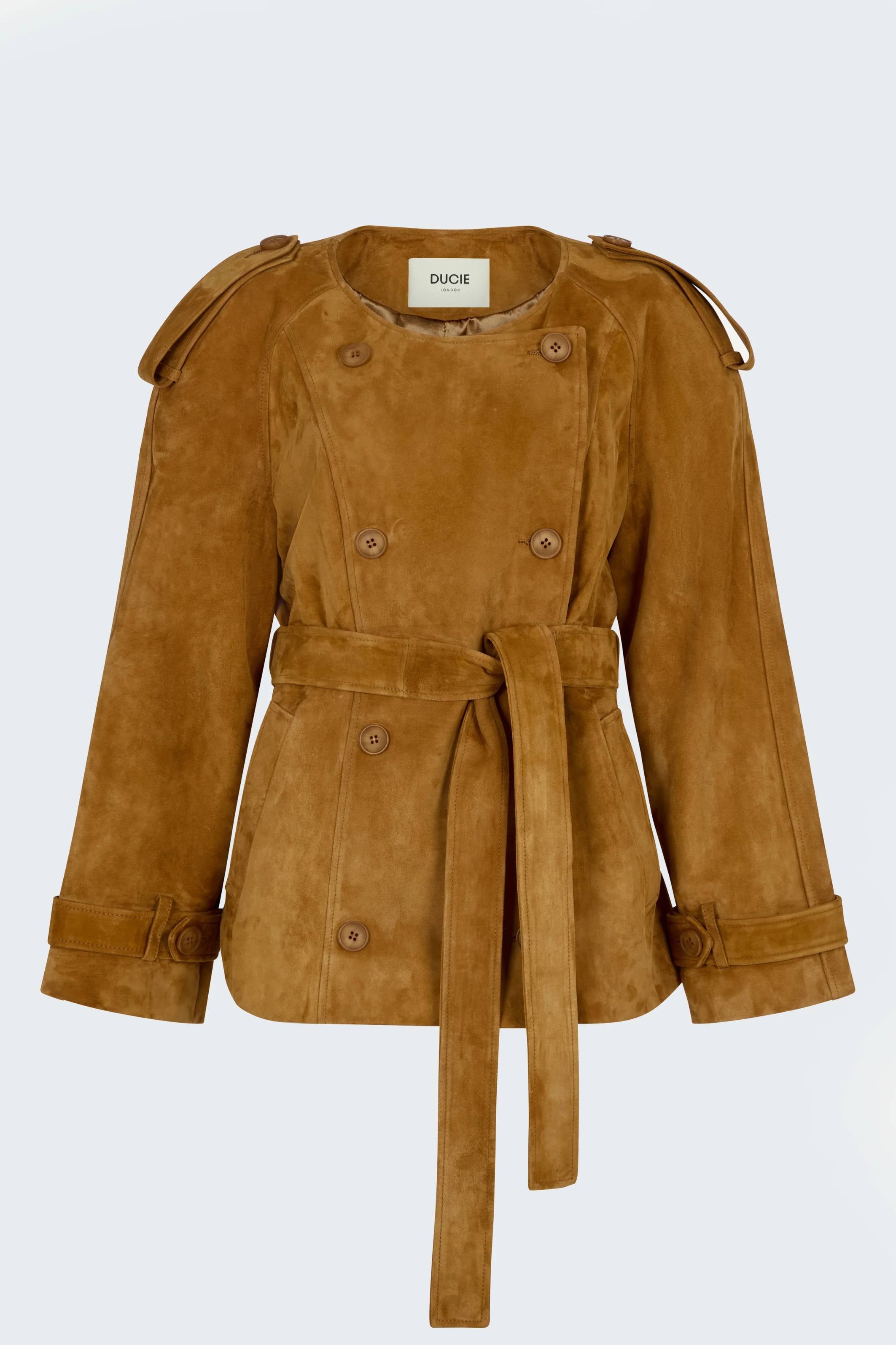 Klarissa Suede Jacket Whiskey