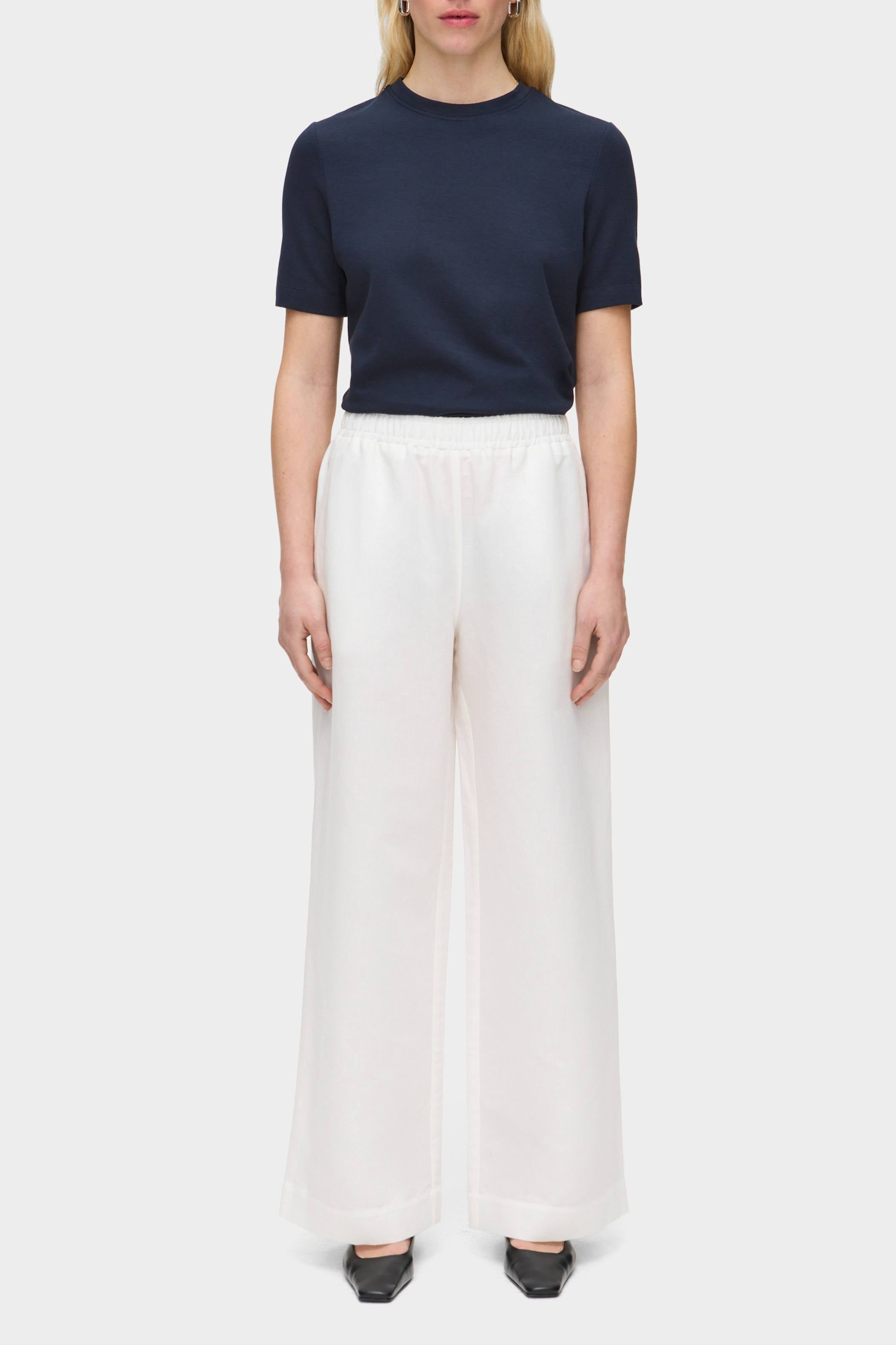 Alara Linen Wide Leg Trouser - Bessette
