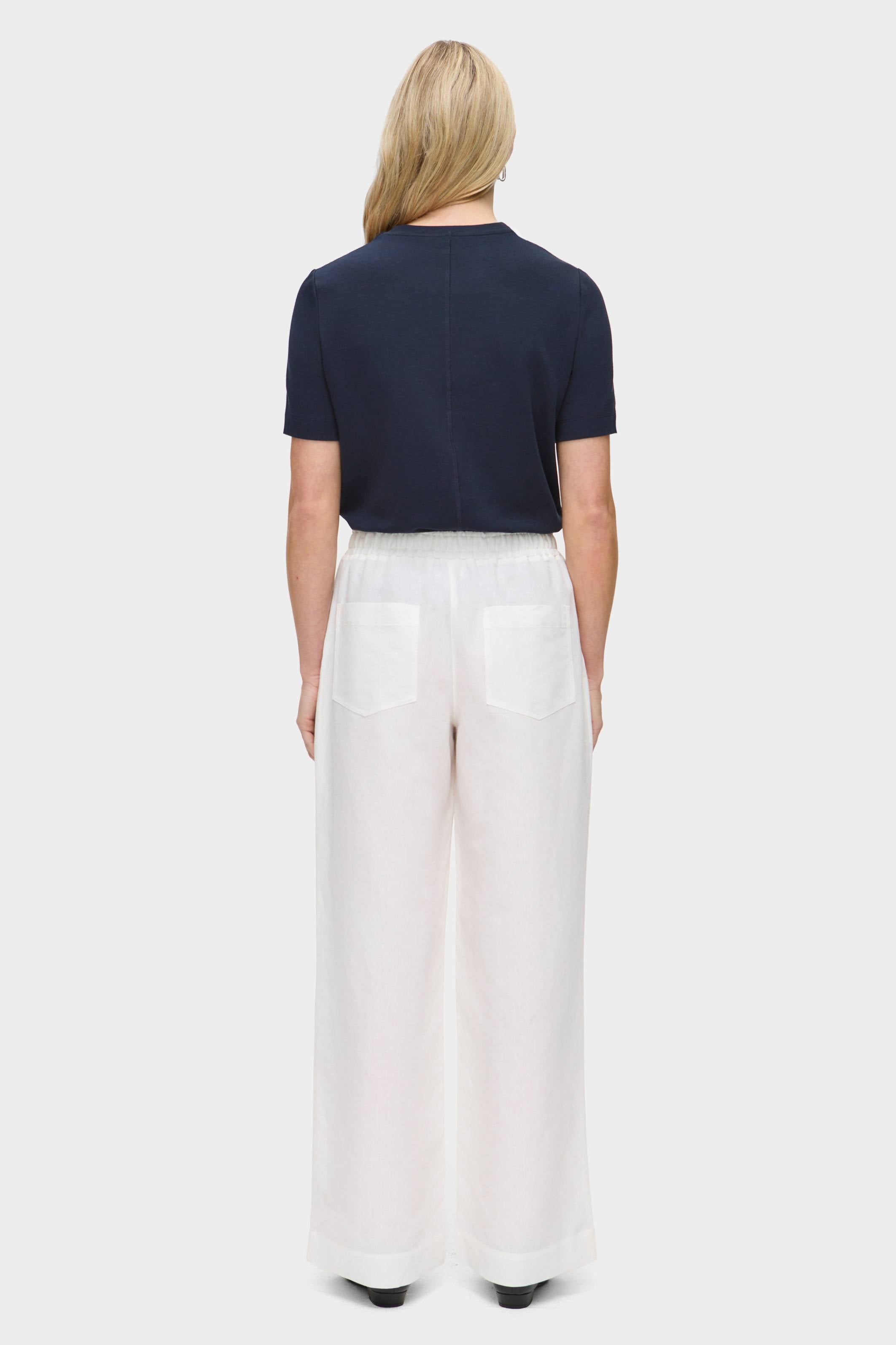 Alara Linen Wide Leg Trouser - Bessette