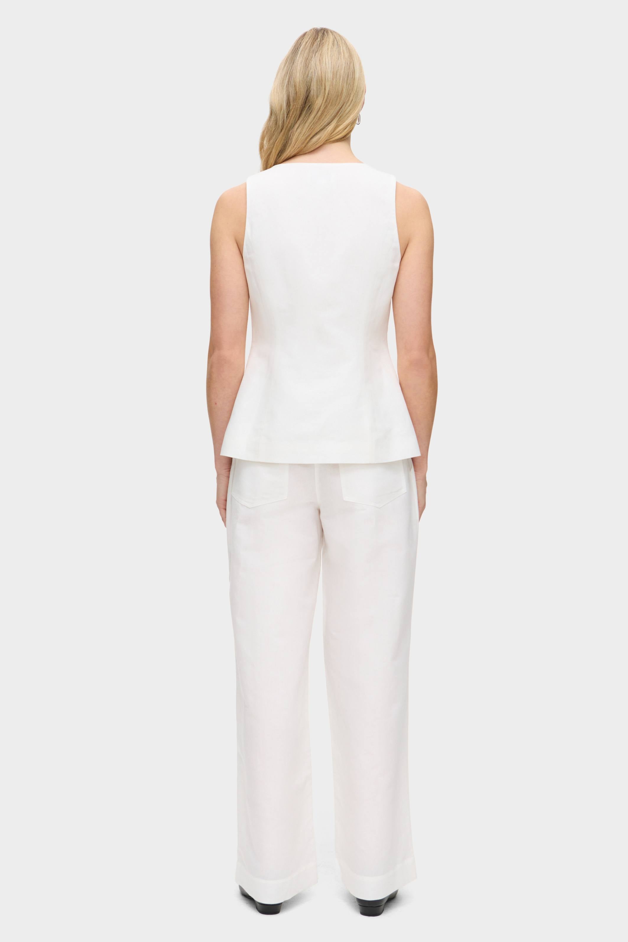 Lupin Linen Tie Waistcoat - Bessette