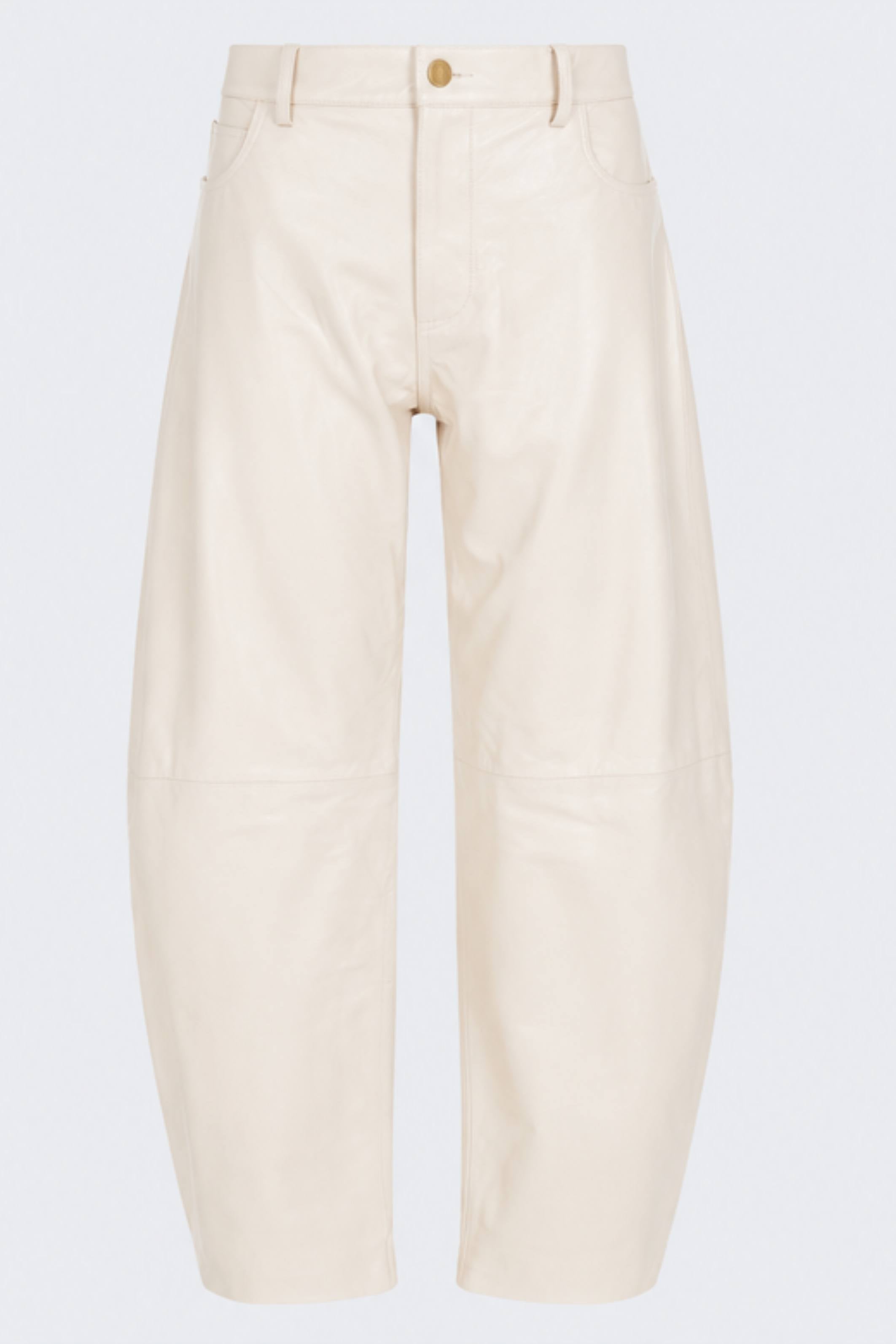 Billie Leather Trousers cream