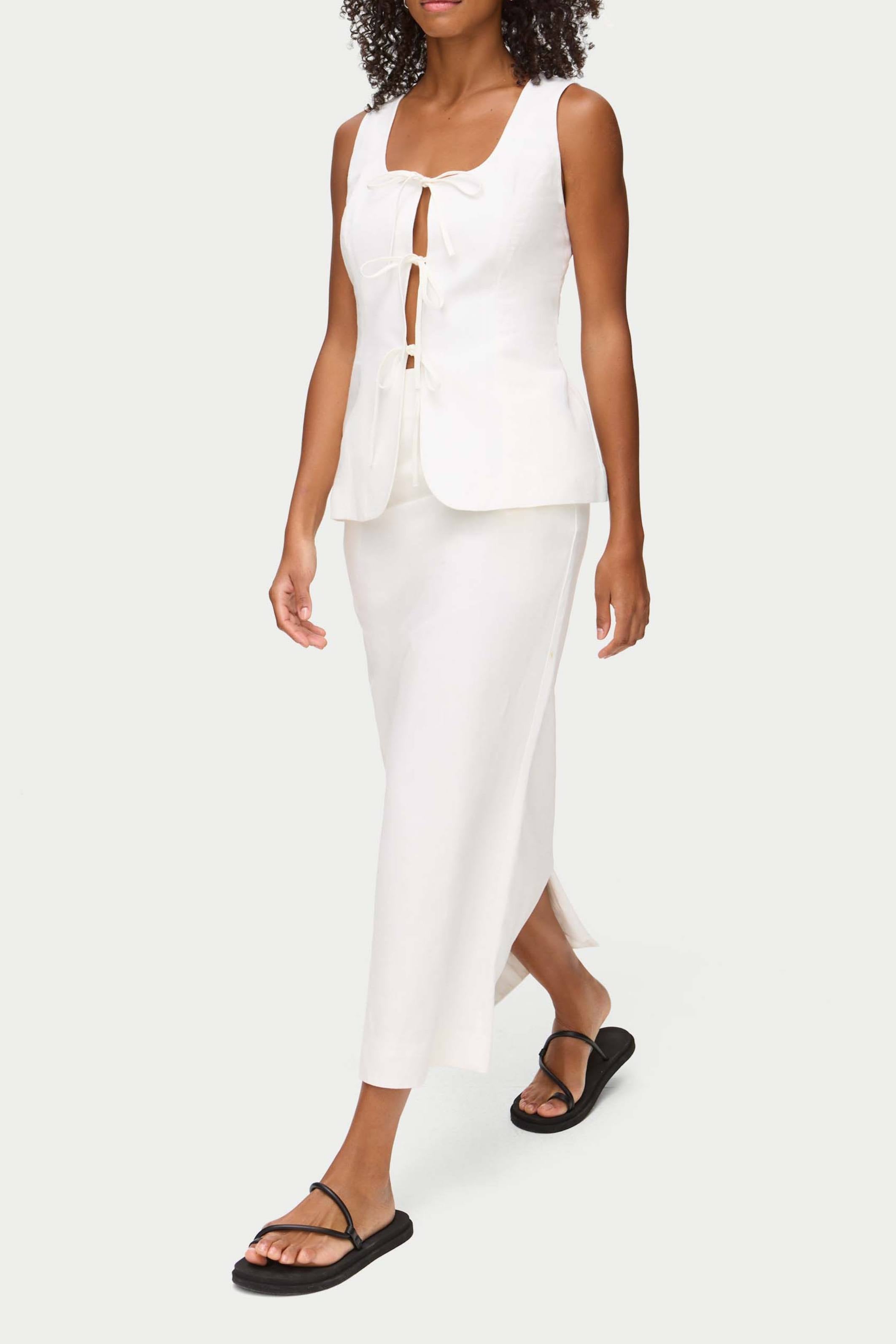 Mia Linen Maxi Skirt - Bessette