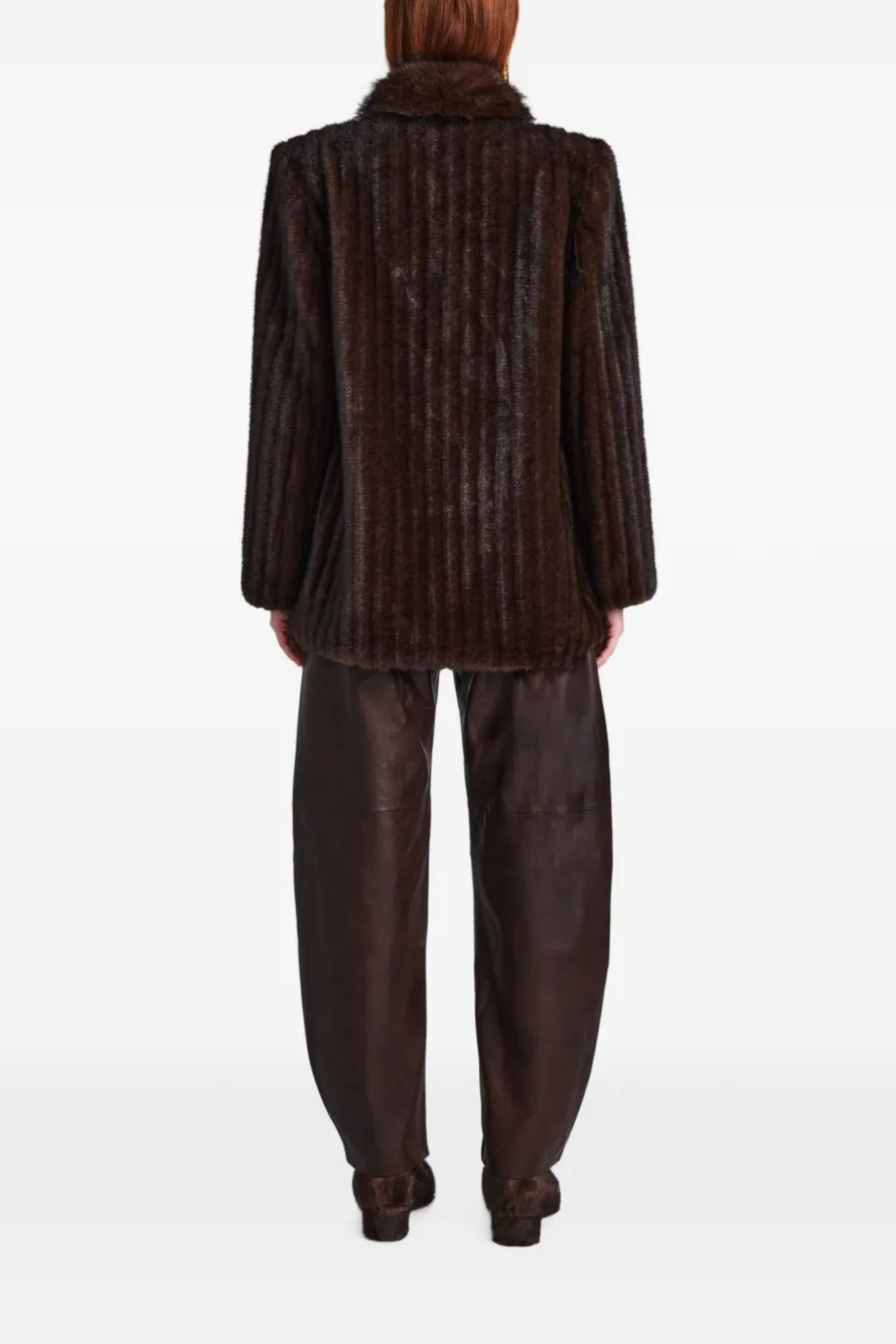 Sienna Fur Jacket dark brown