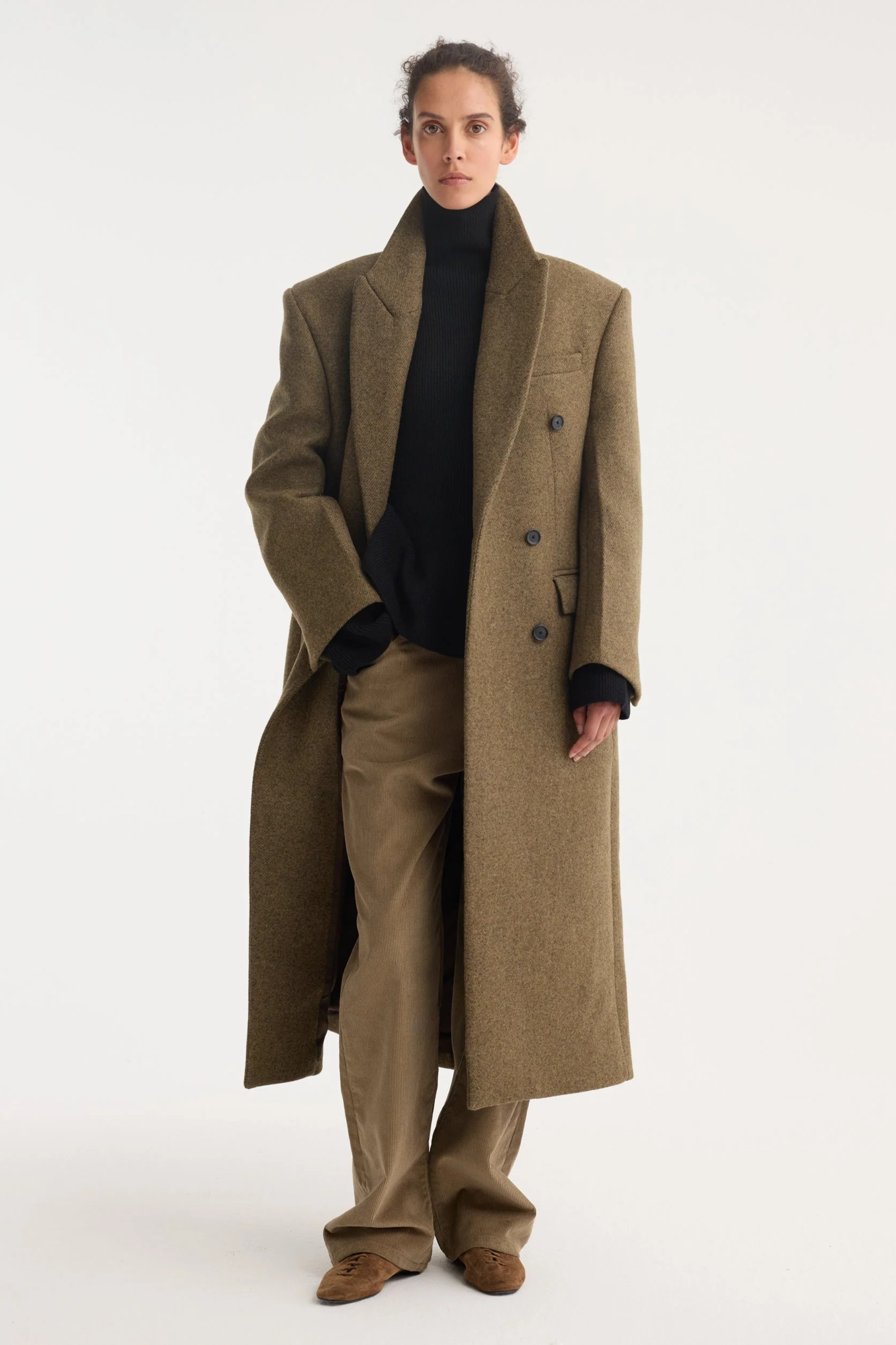 Hourglass Wool Coat - Bessette