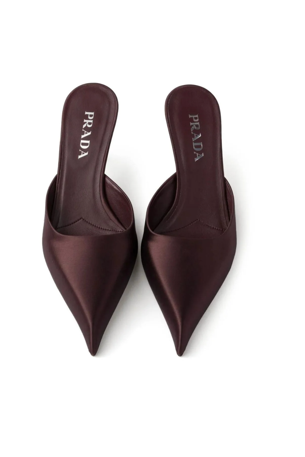 Brown Satin Mule