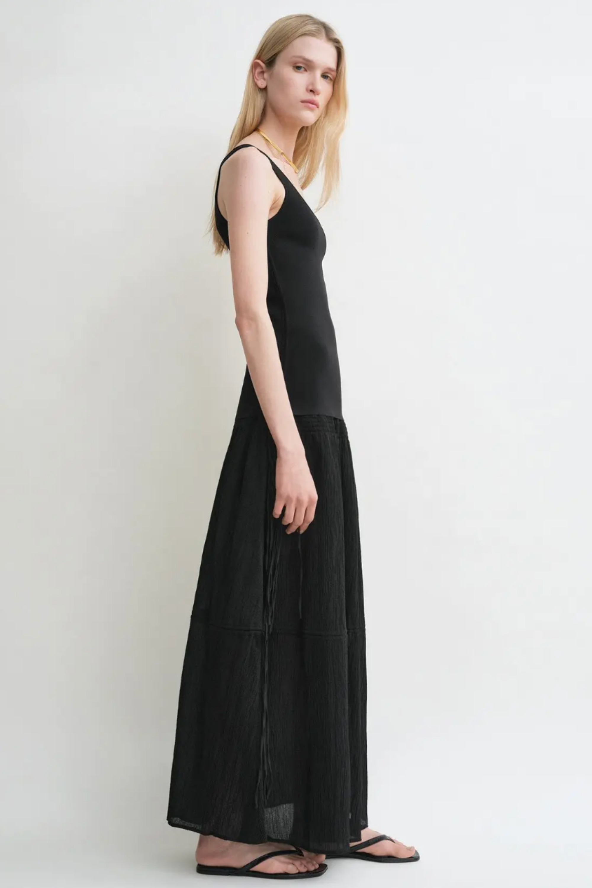 Drawstring Skirt Black