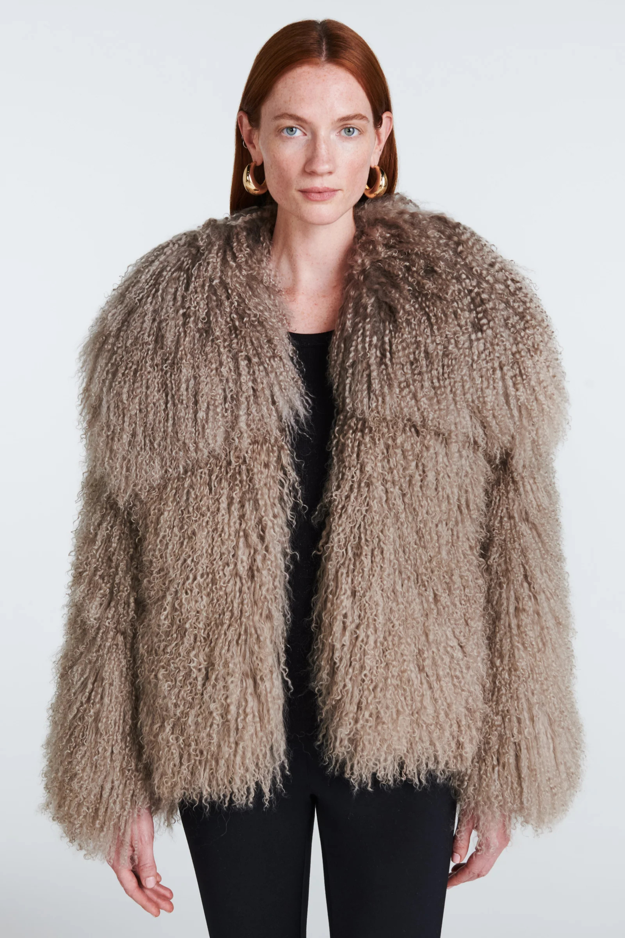 Neve shearling Jacket Mushroom Mist