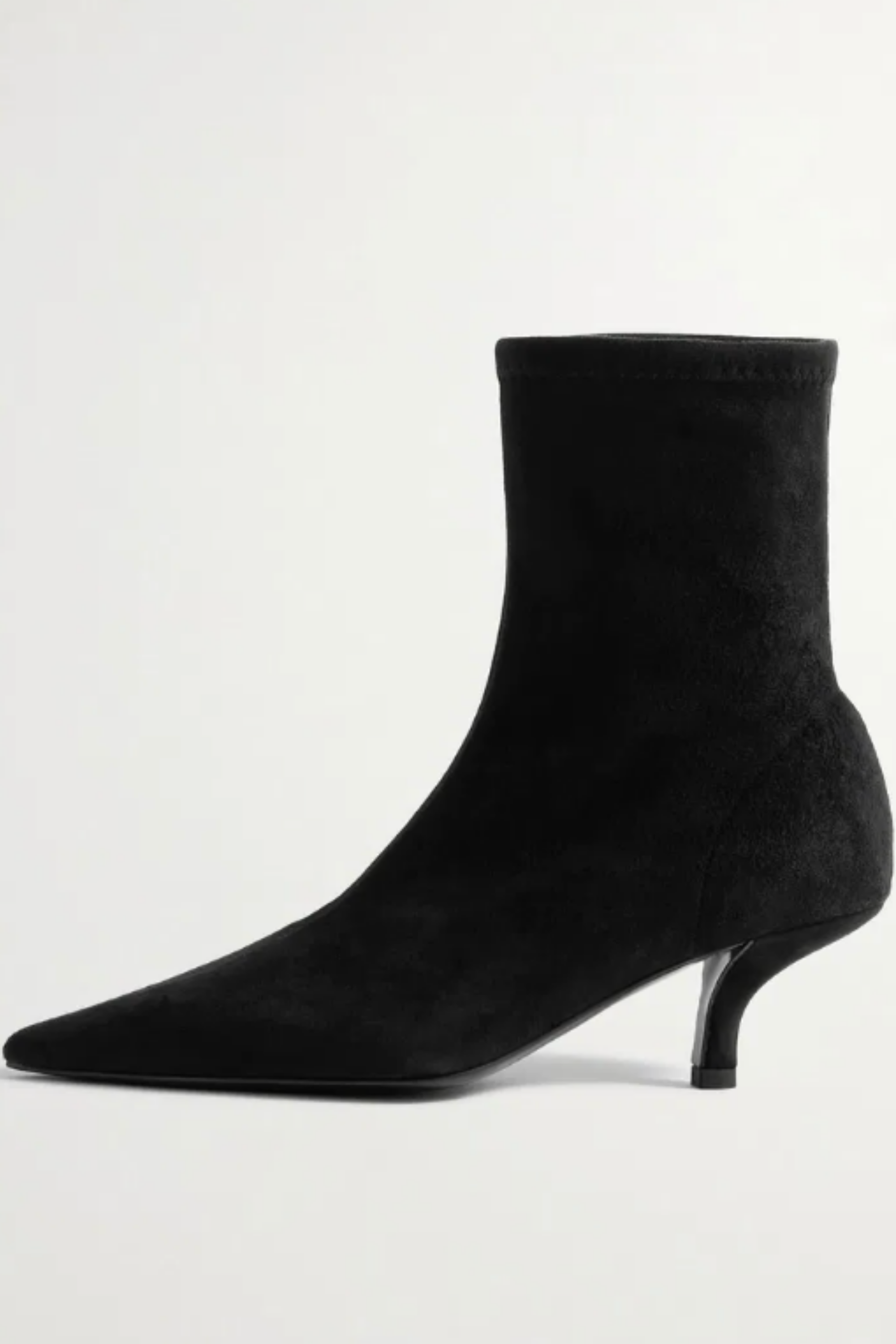 Suede Heeled Sock Boots