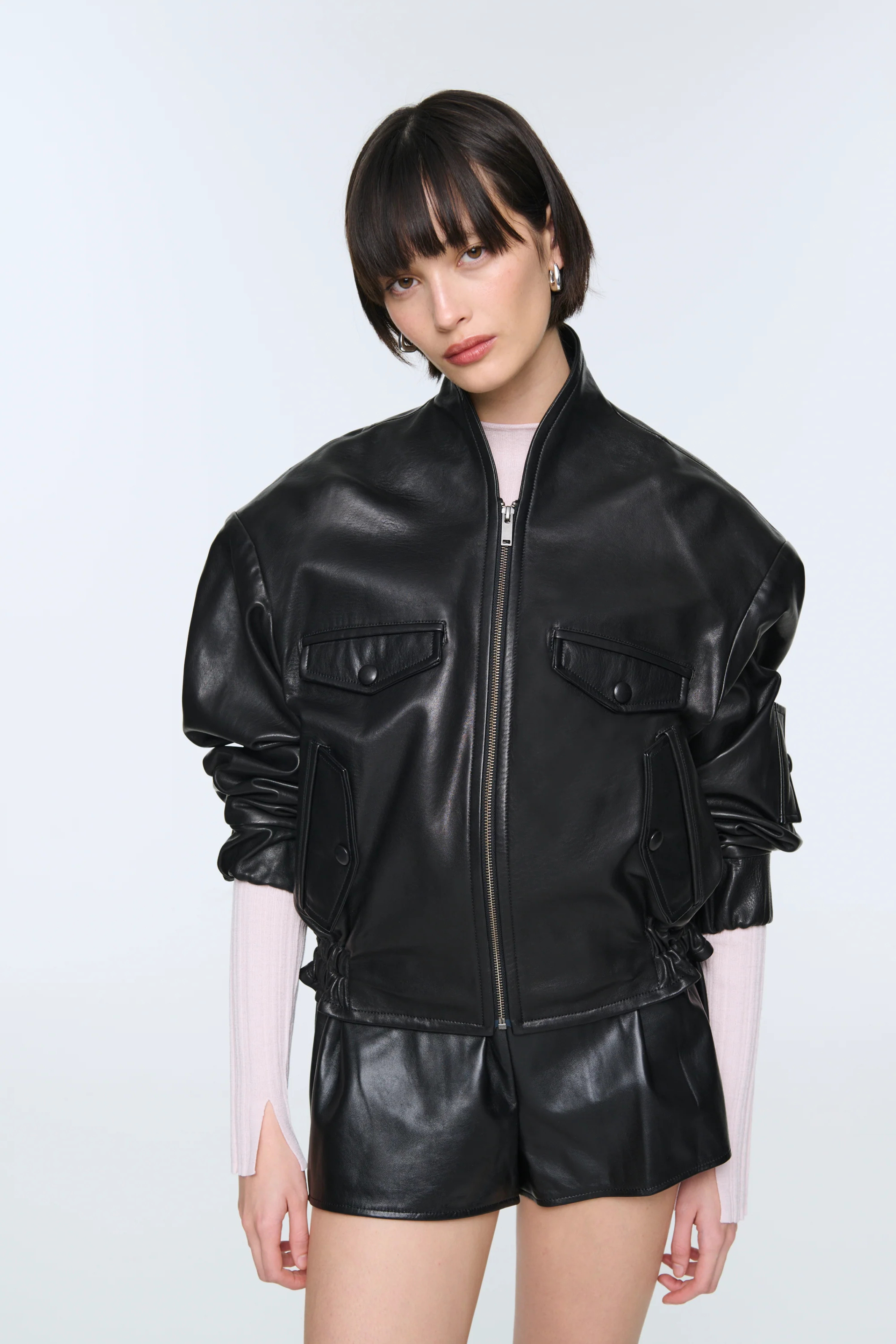 Frankie Leather Jacket Black