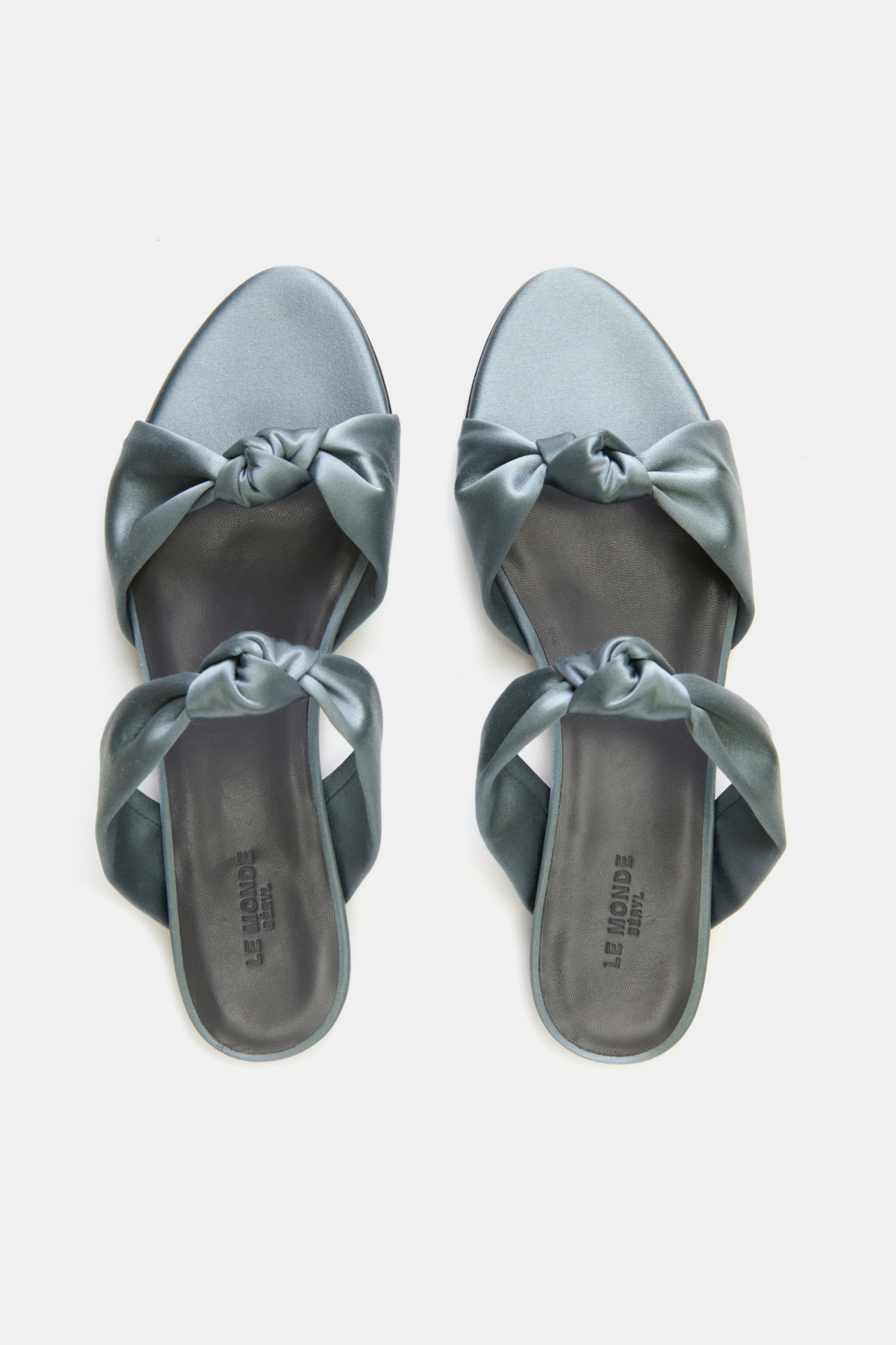 Le Monde Beryl Flat Knot Satin Sandal - Bessette