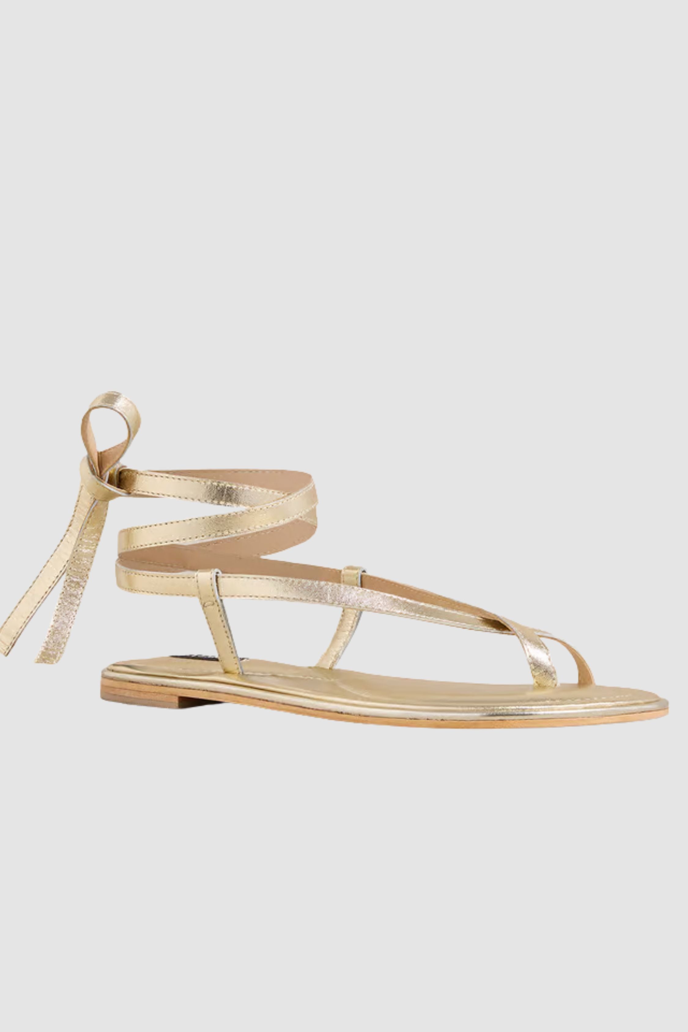 A.Emery Gold Elliot Leather Sandals