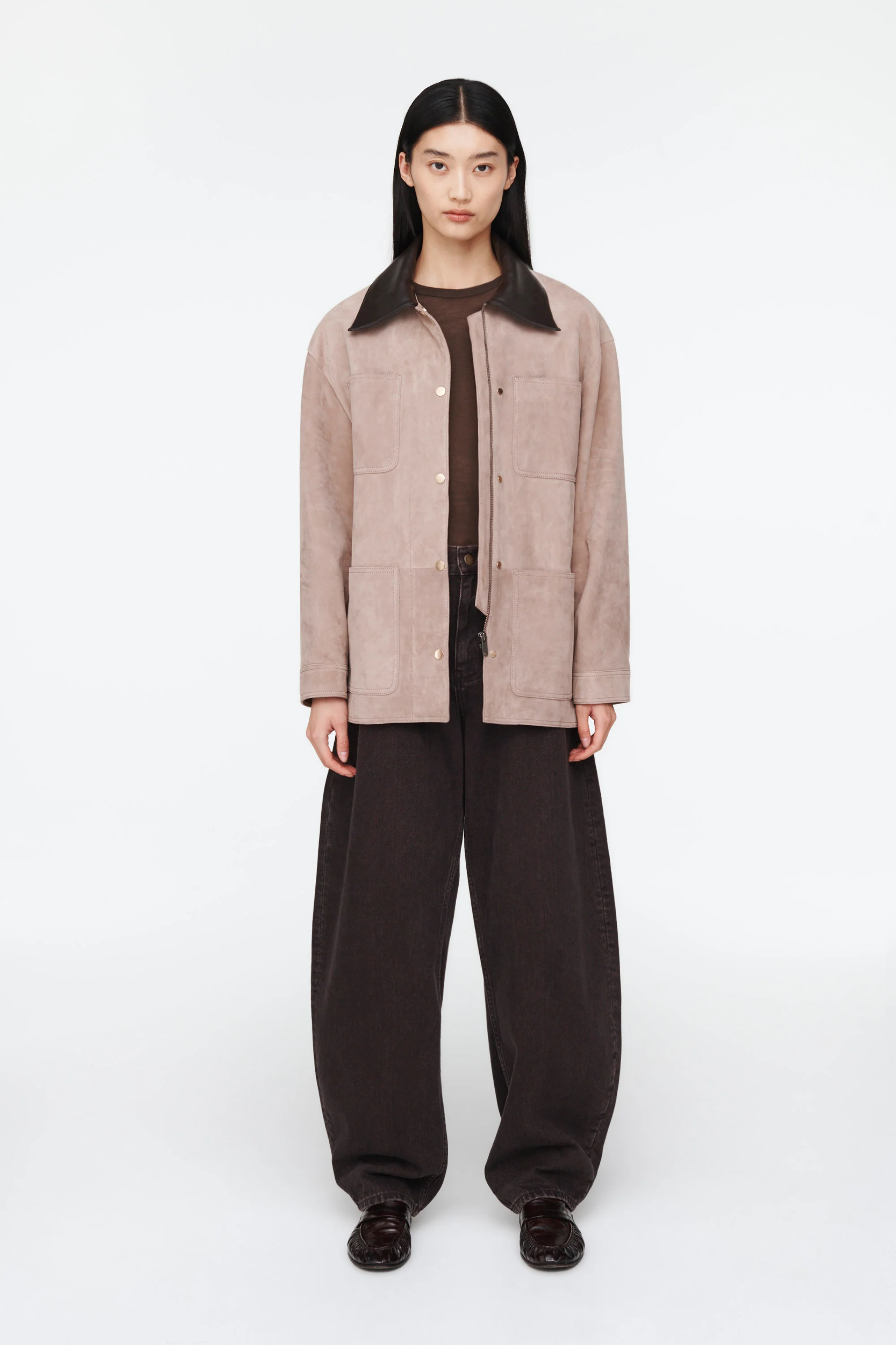 Stella suede jacket in praline