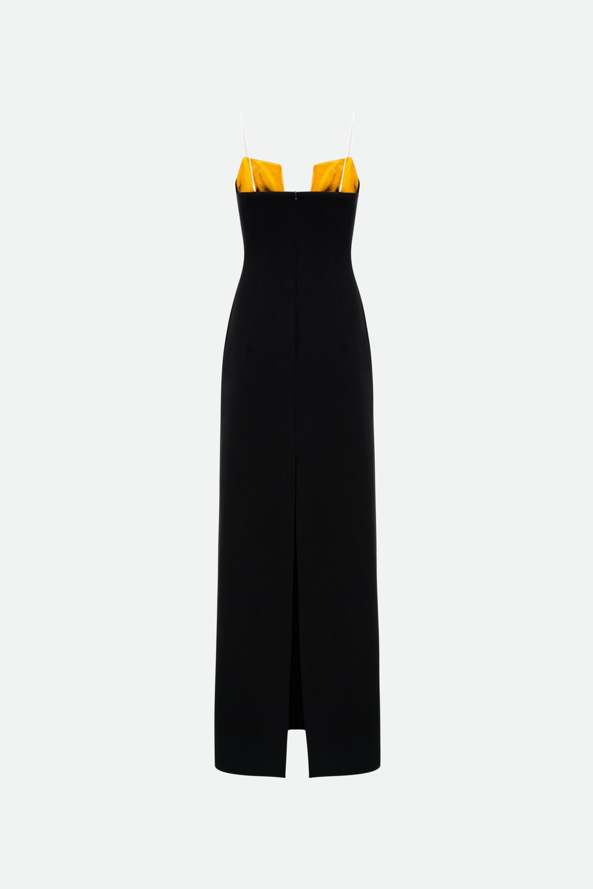 HONEYCOMB BICOLOR DRESS (gold and black) - Bessette