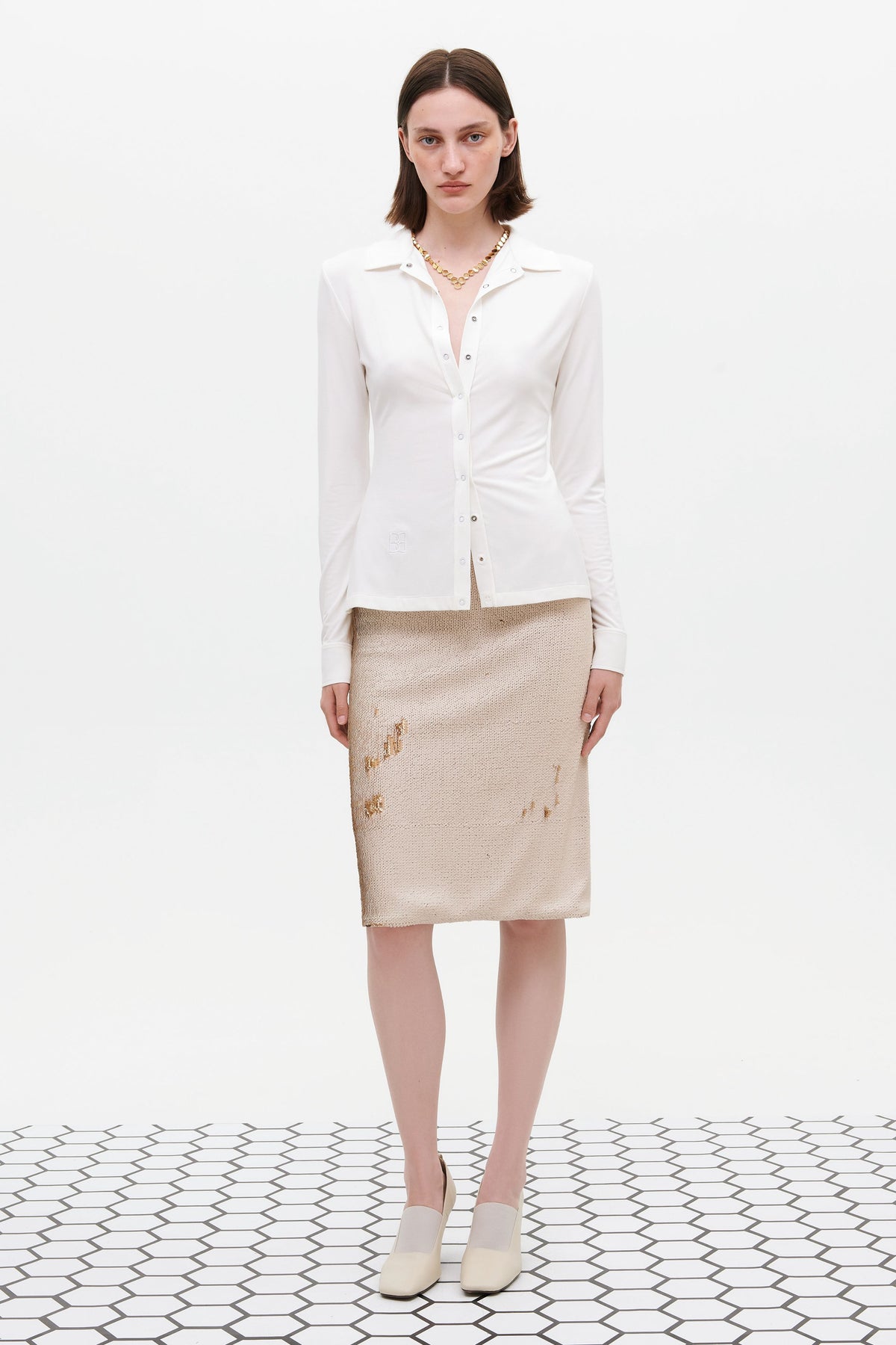 BB MONOGRAM BLOUSE - Bessette