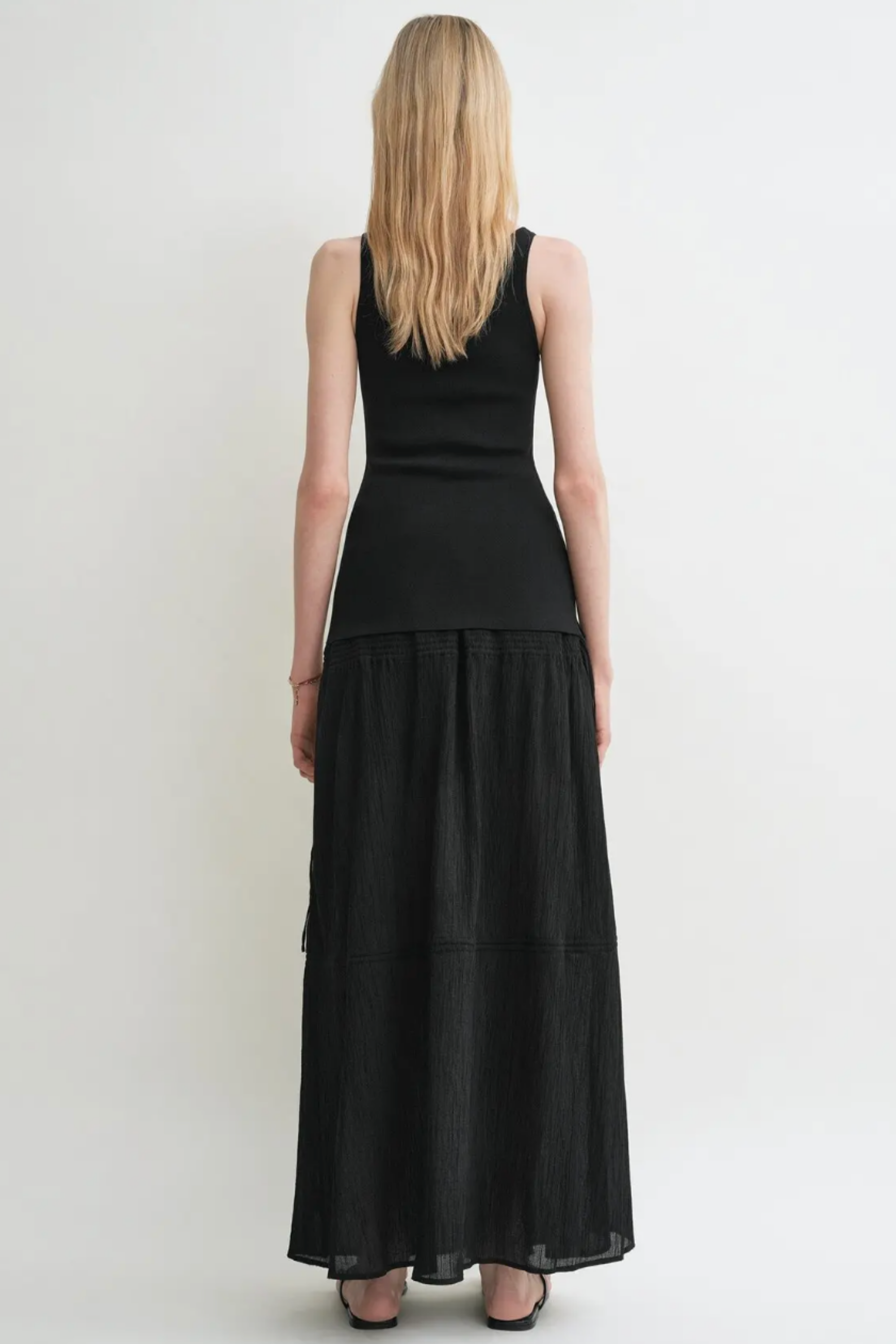 Drawstring Skirt Black