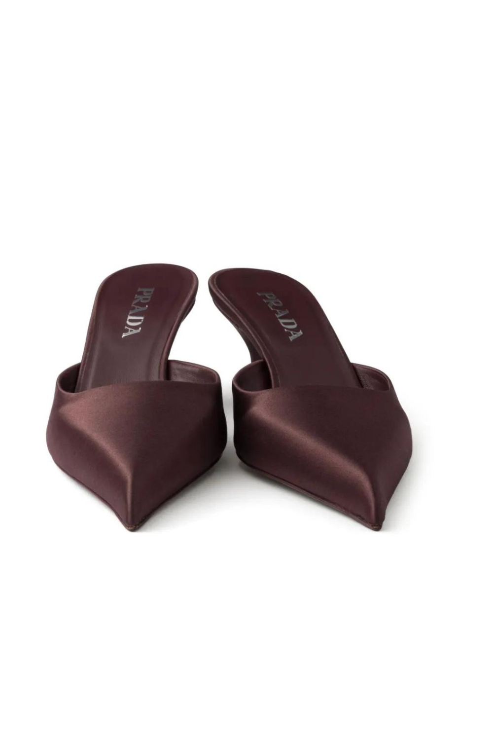 Brown Satin Mule