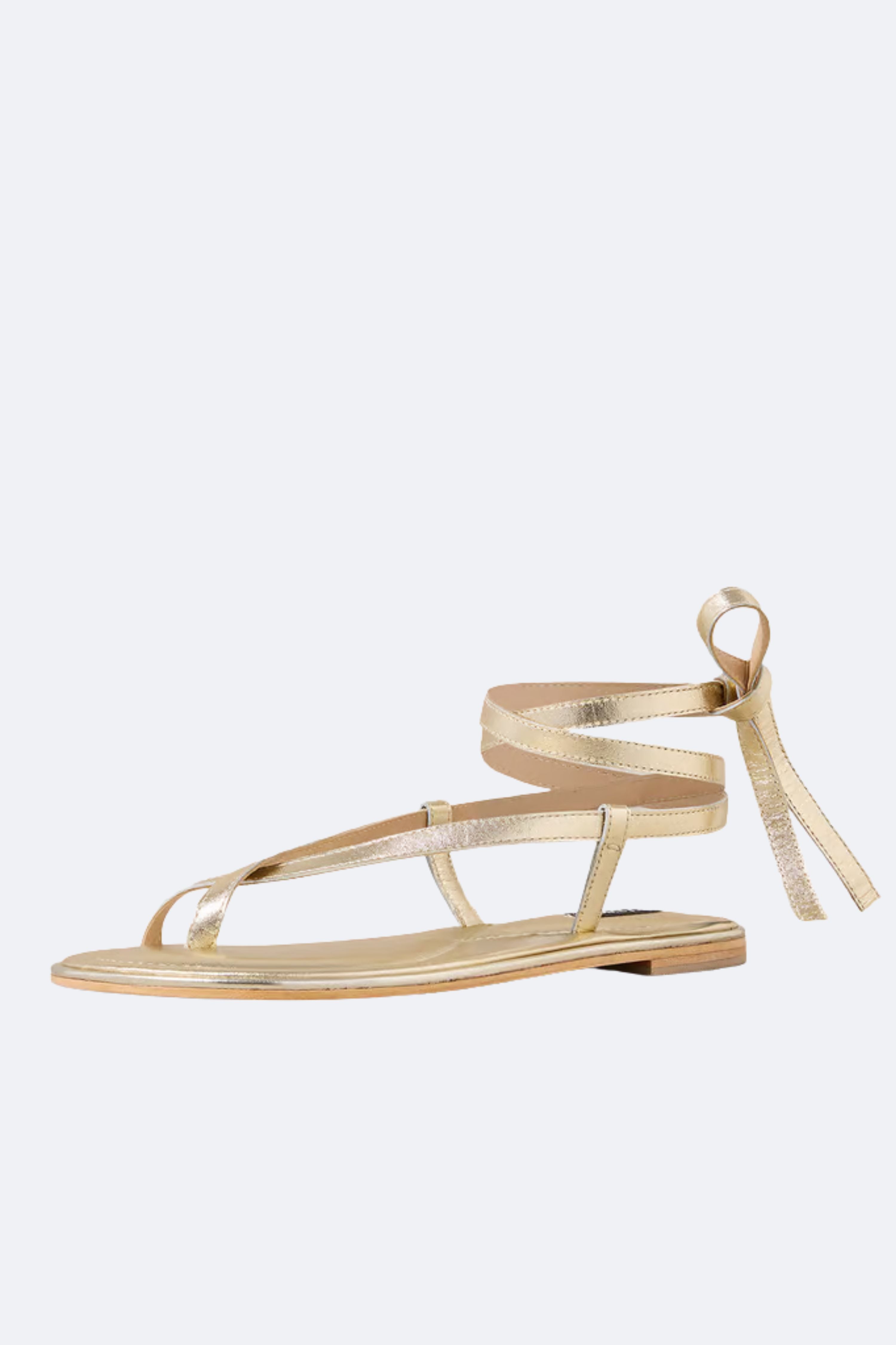 A.Emery Gold Elliot Leather Sandals