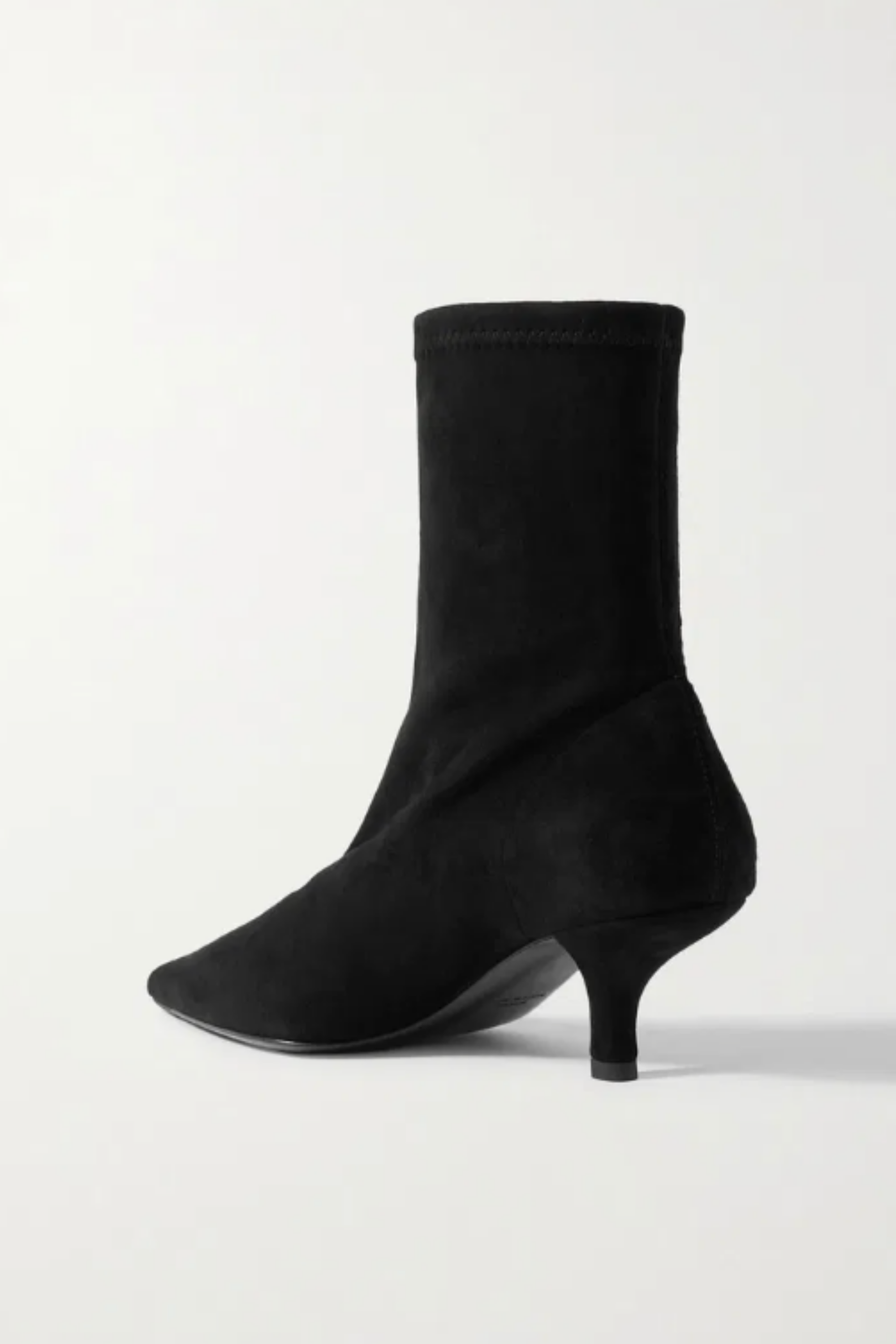 Suede Heeled Sock Boots