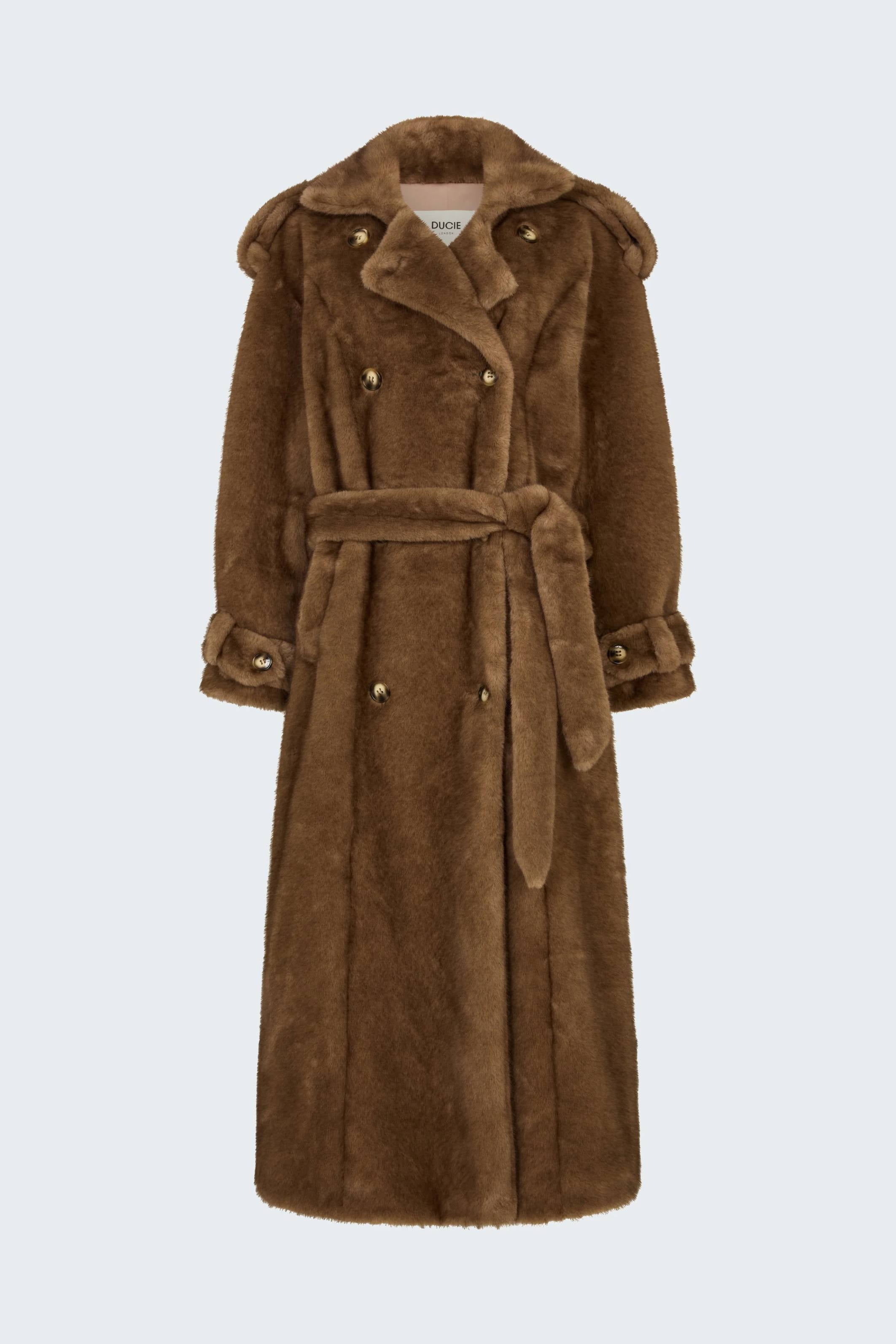 Thalia Fur Coat chestnut