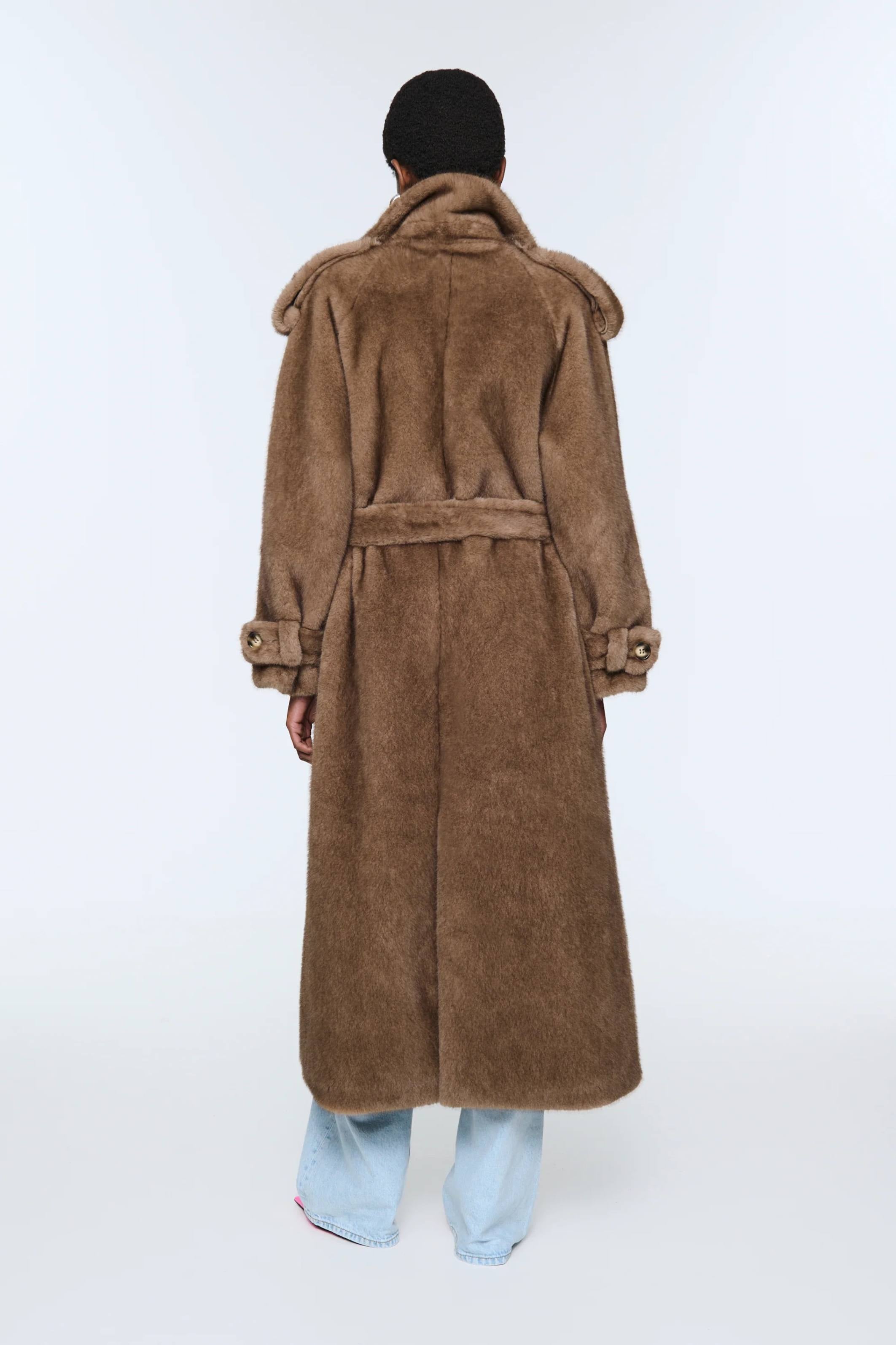 Thalia Fur Coat chestnut