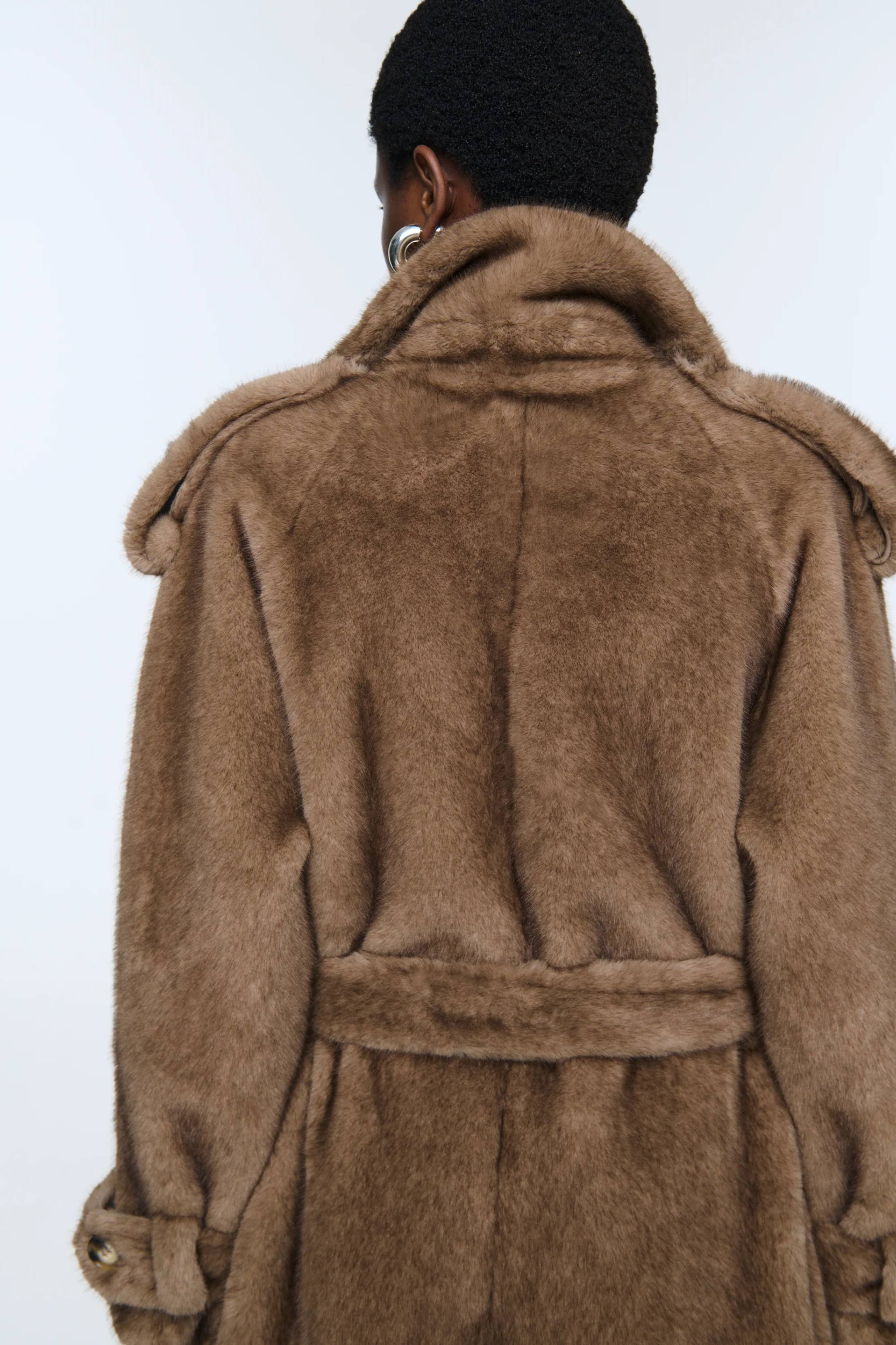 Thalia Fur Coat chestnut