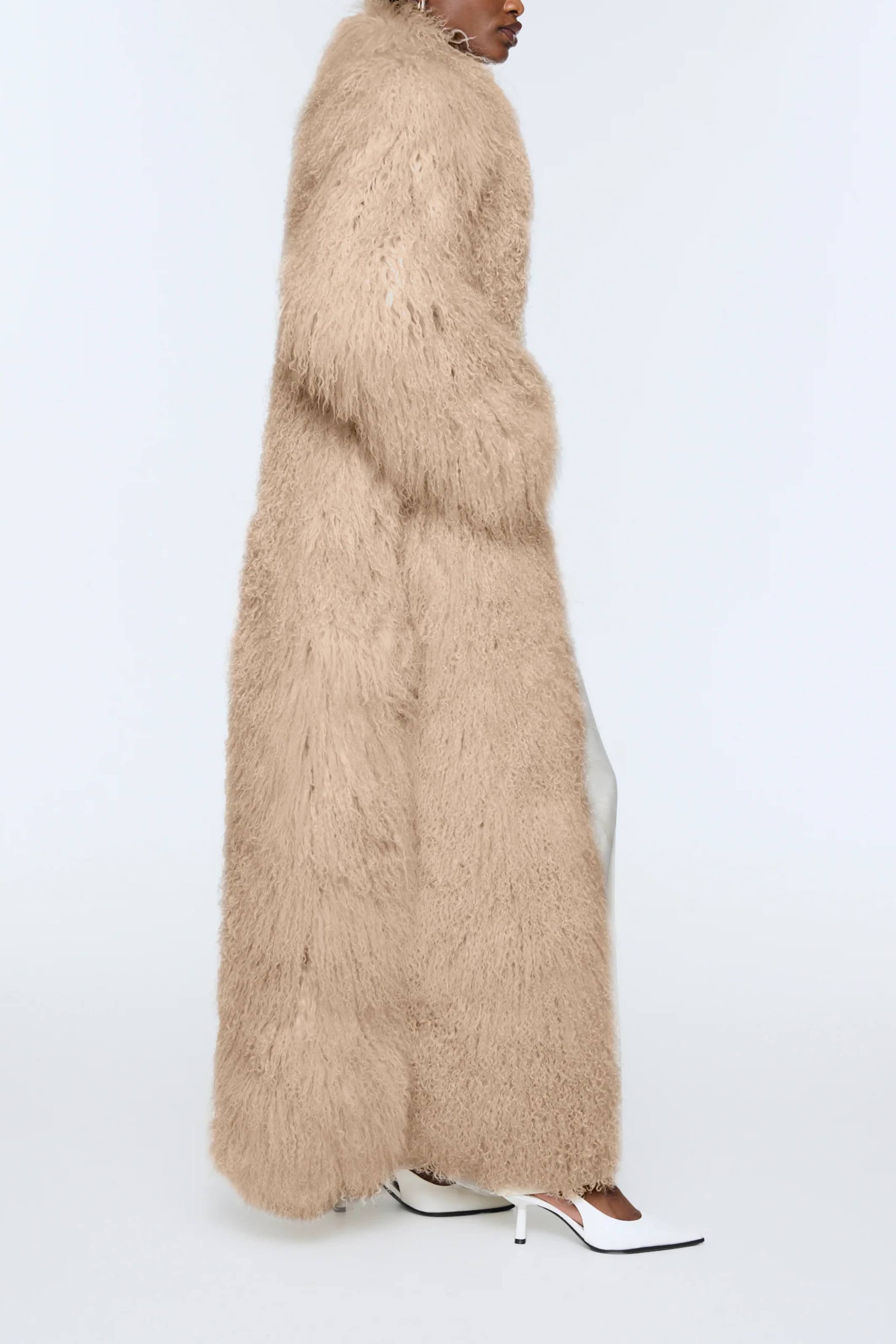 Faye Shearling Coat Blonde