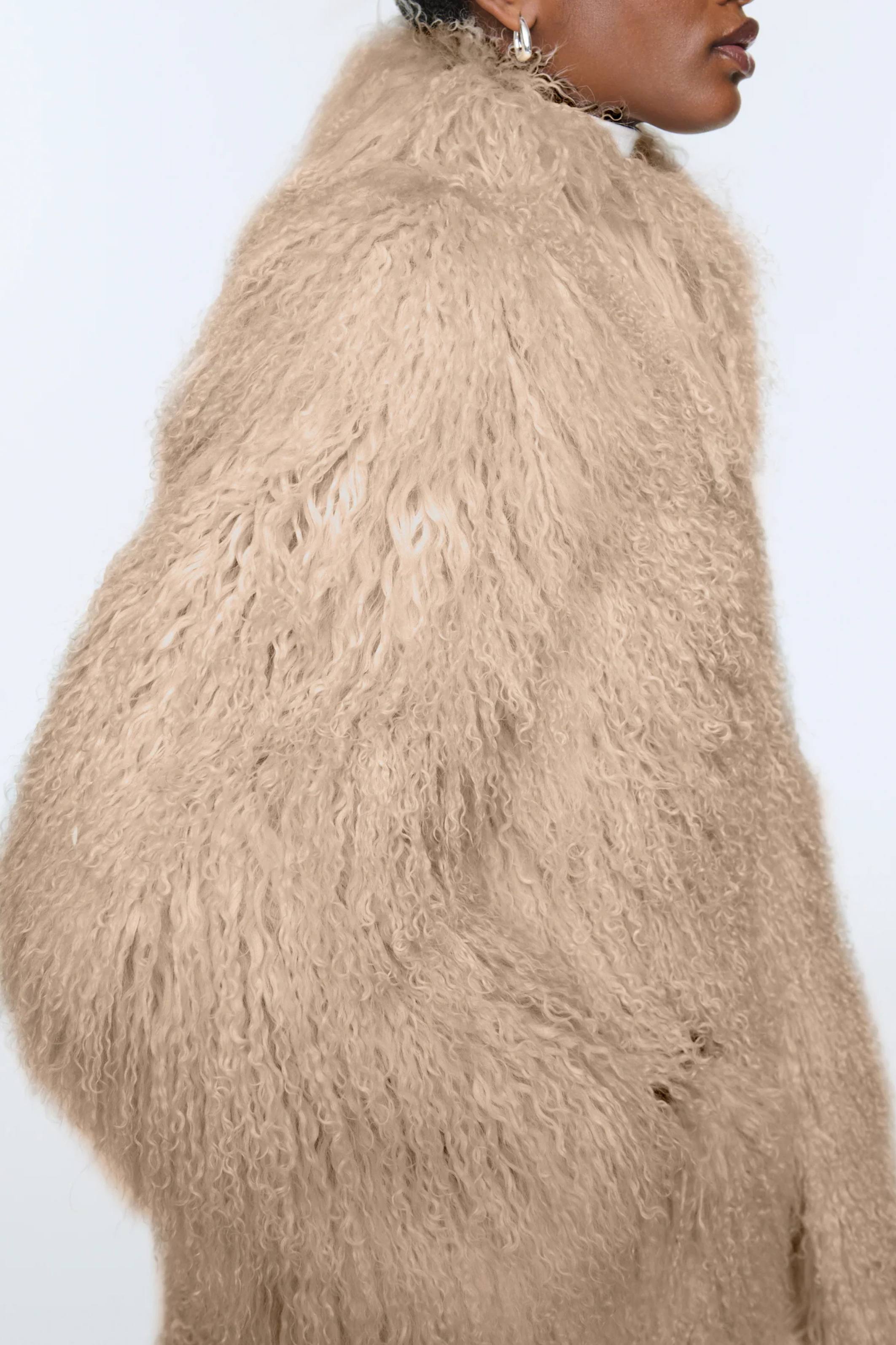 Faye Shearling Coat Blonde