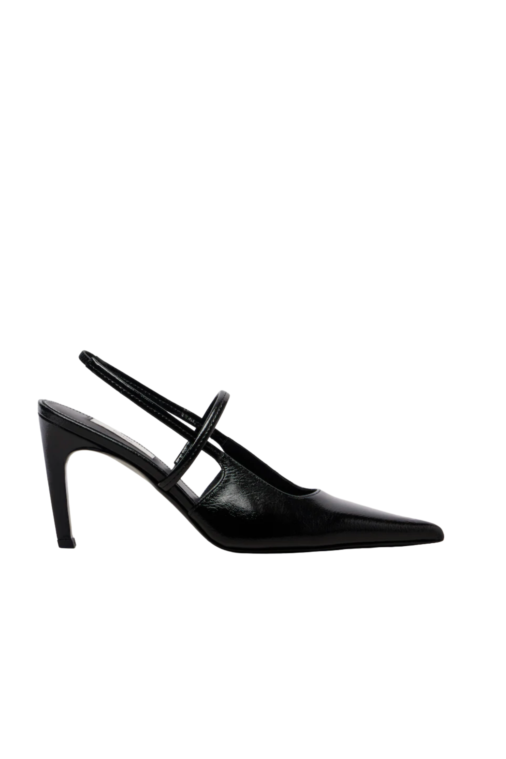 85 Sharp Slingback Naplak Black