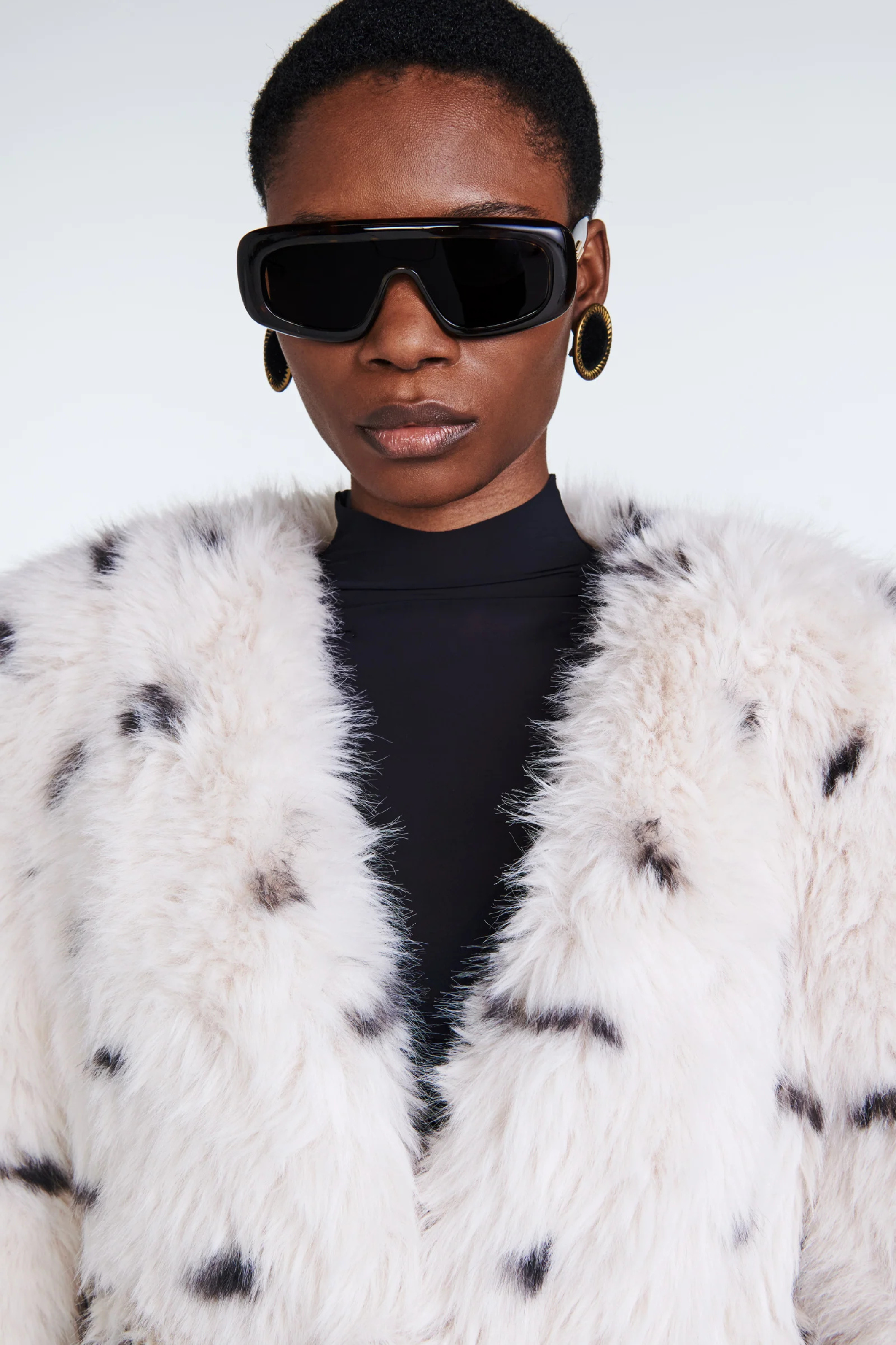 Olivia Fur Coat Dalmation