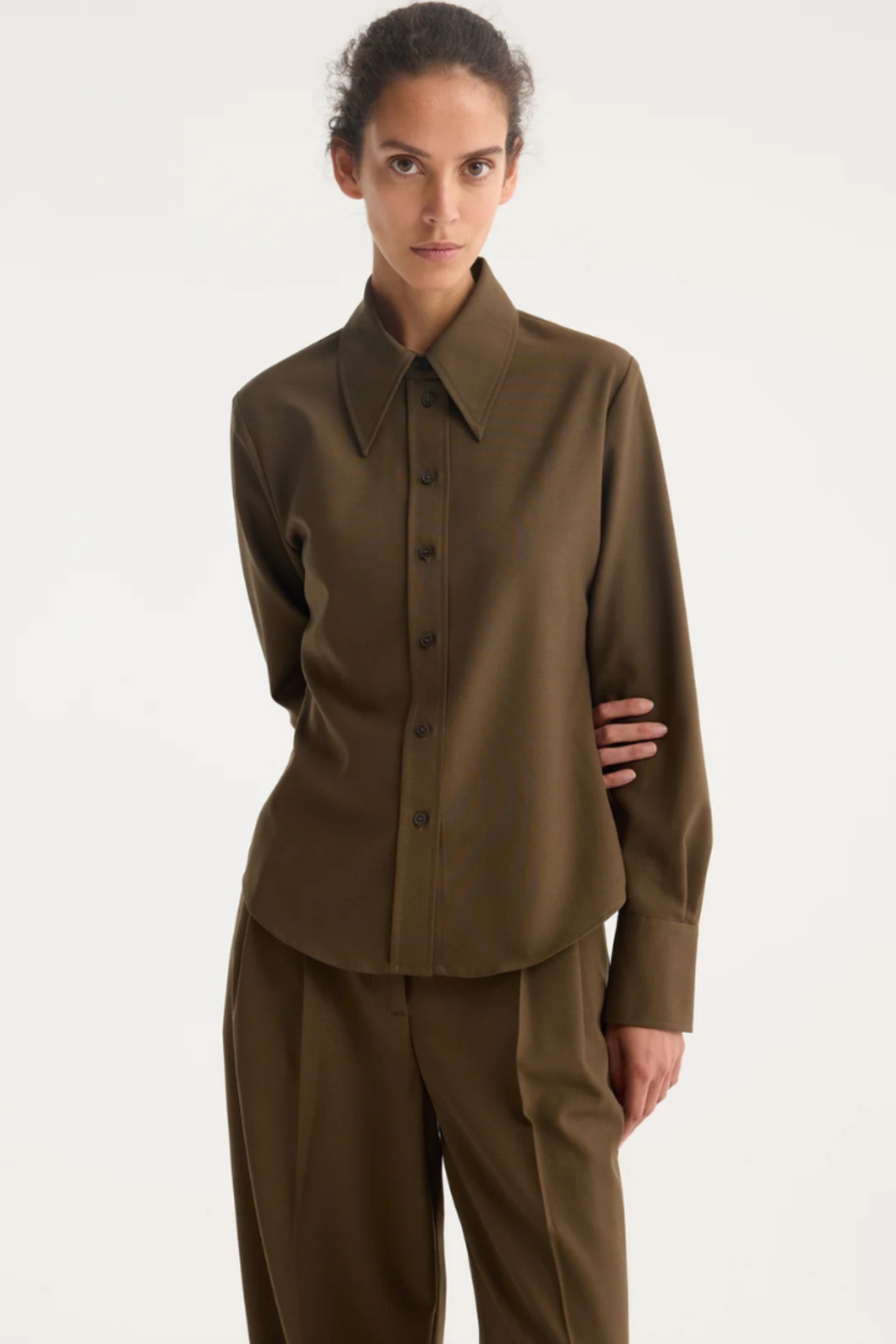 Fitted wool shirt - Bessette