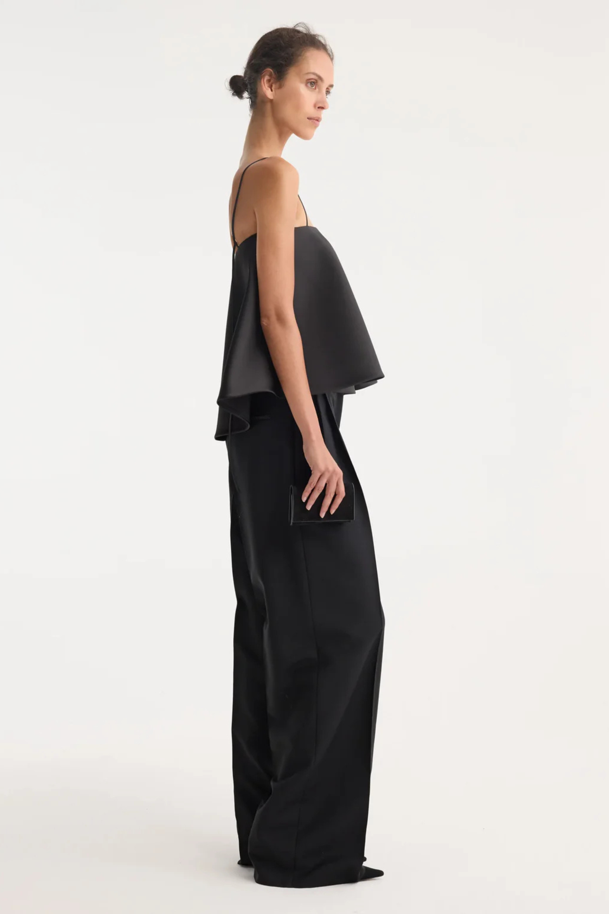 Peplum satin top - Bessette