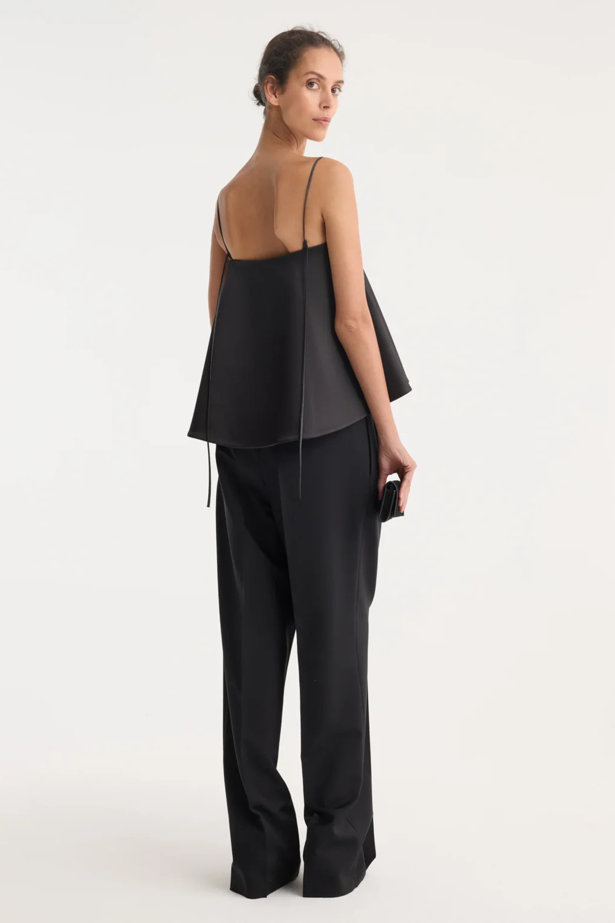Peplum satin top - Bessette