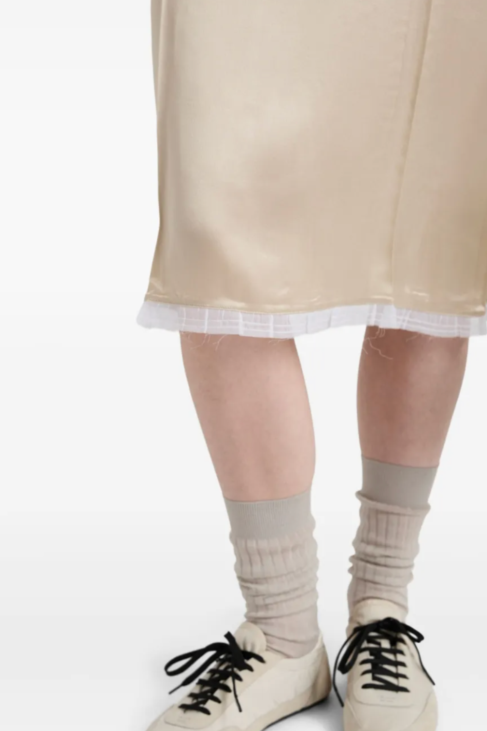 Satin Crepe Midi Dress