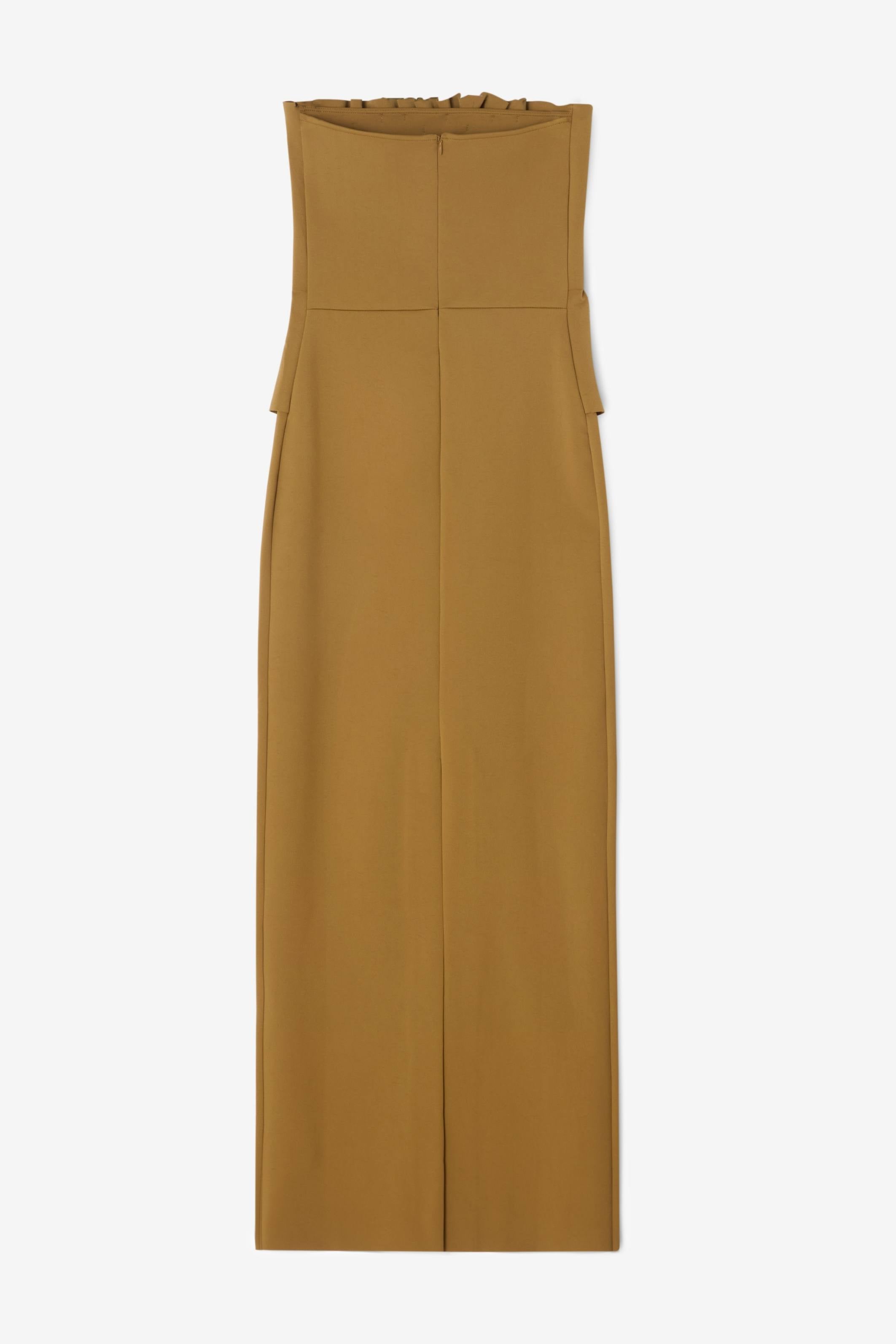 Sculpted Slim dress in Gold - Bessette