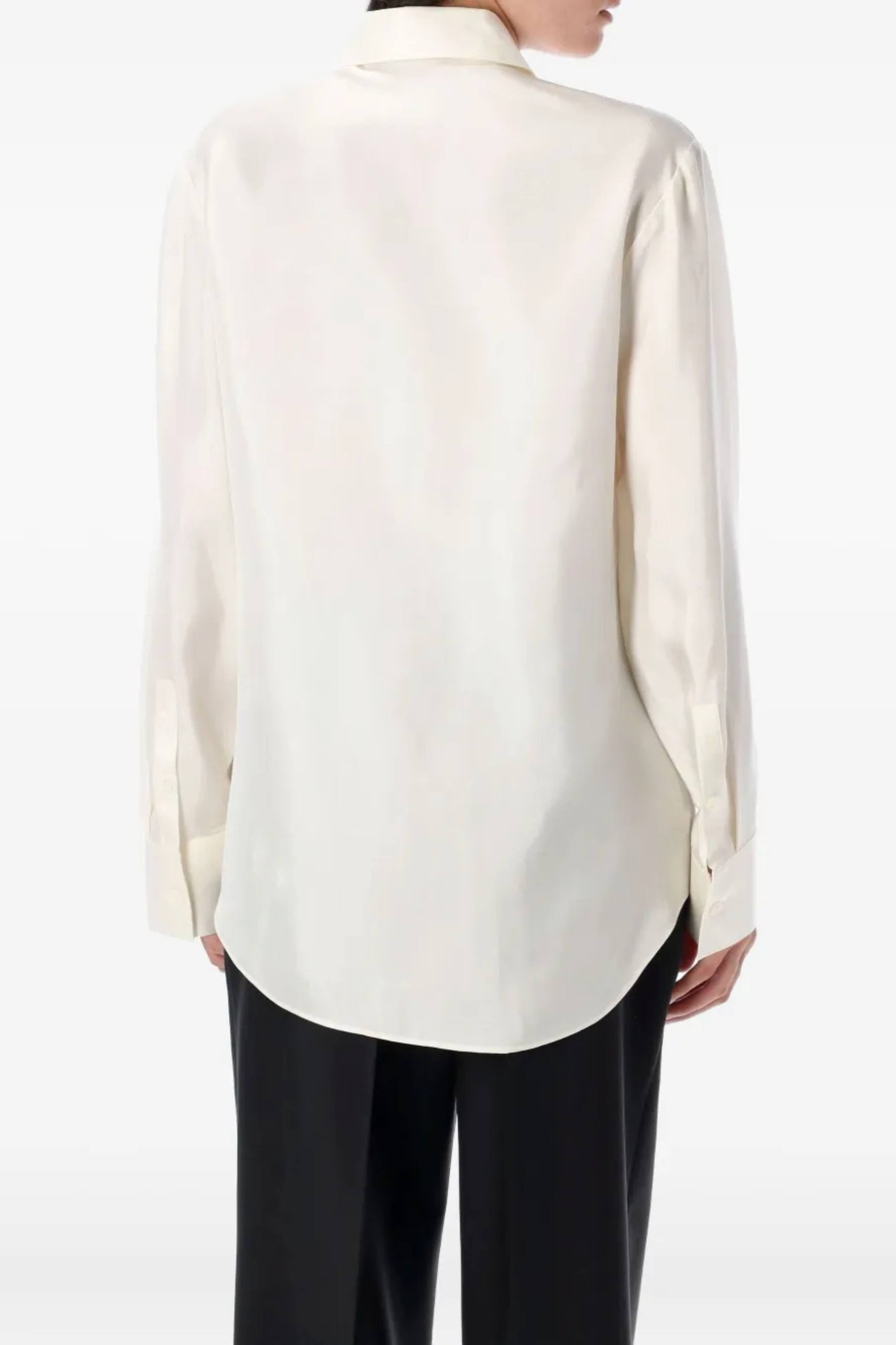 Silk knotted shirt