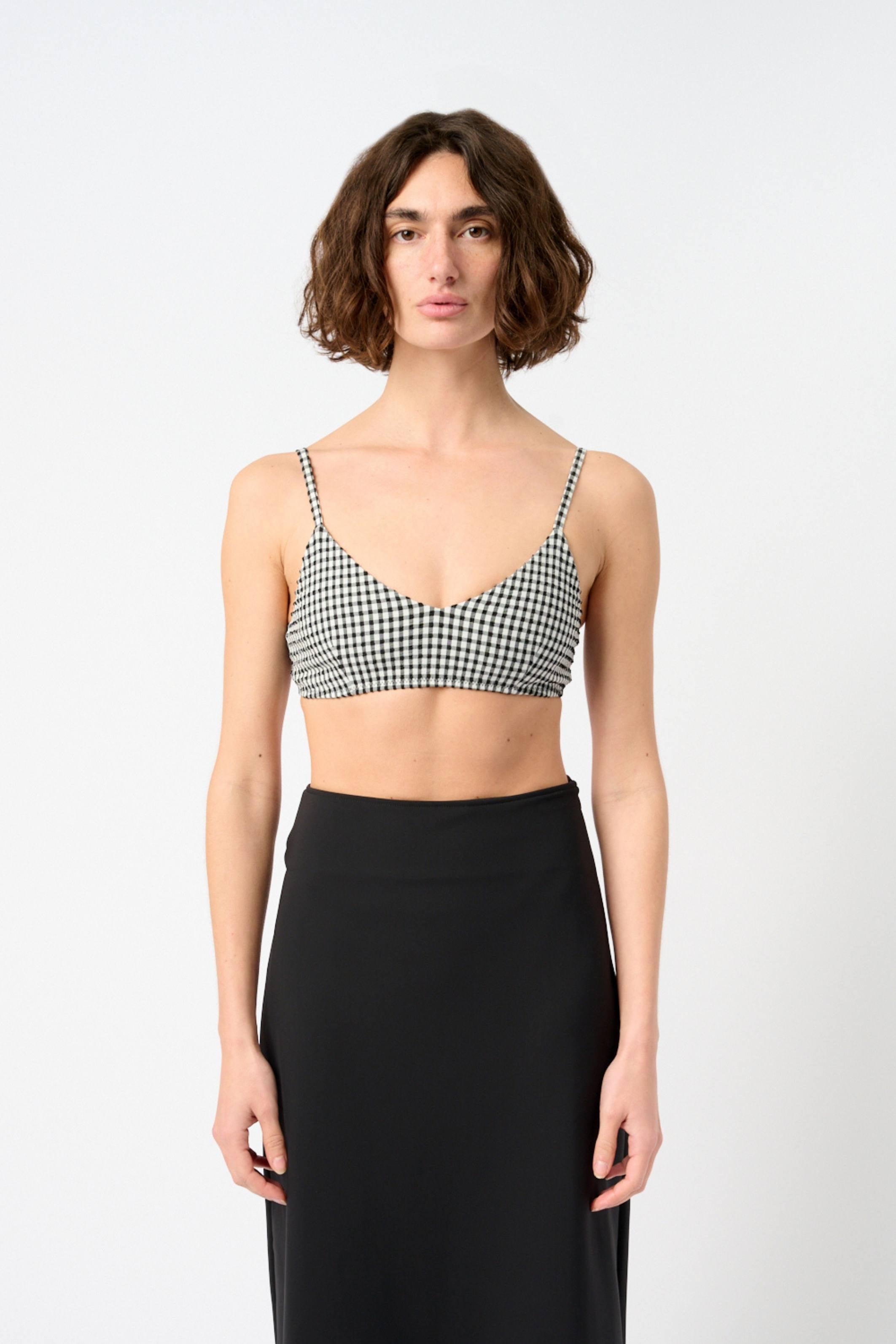 حمالة صدر من قماش السيرسوكر المخطط