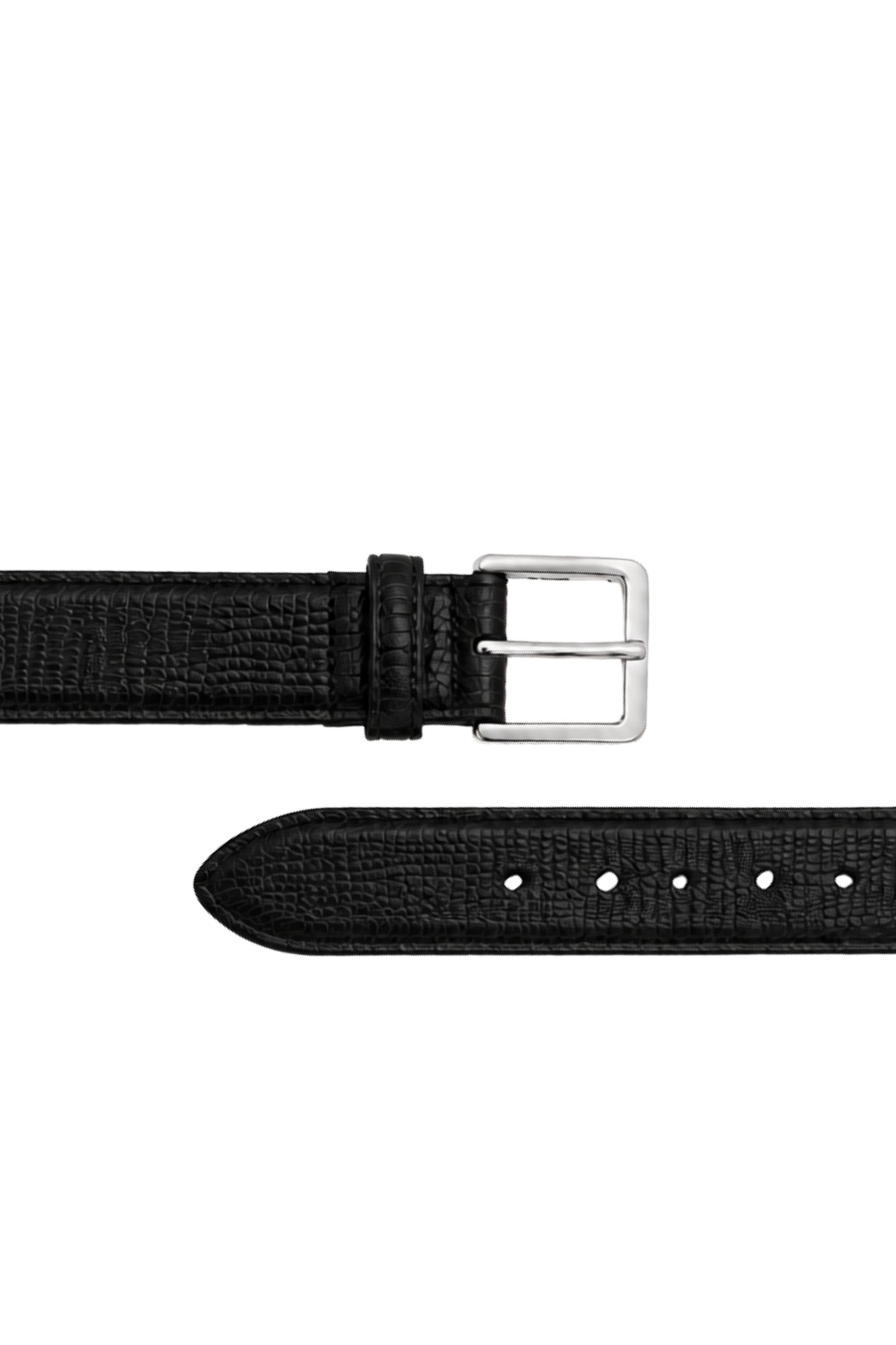 Hyra Croc Belt in Silver
