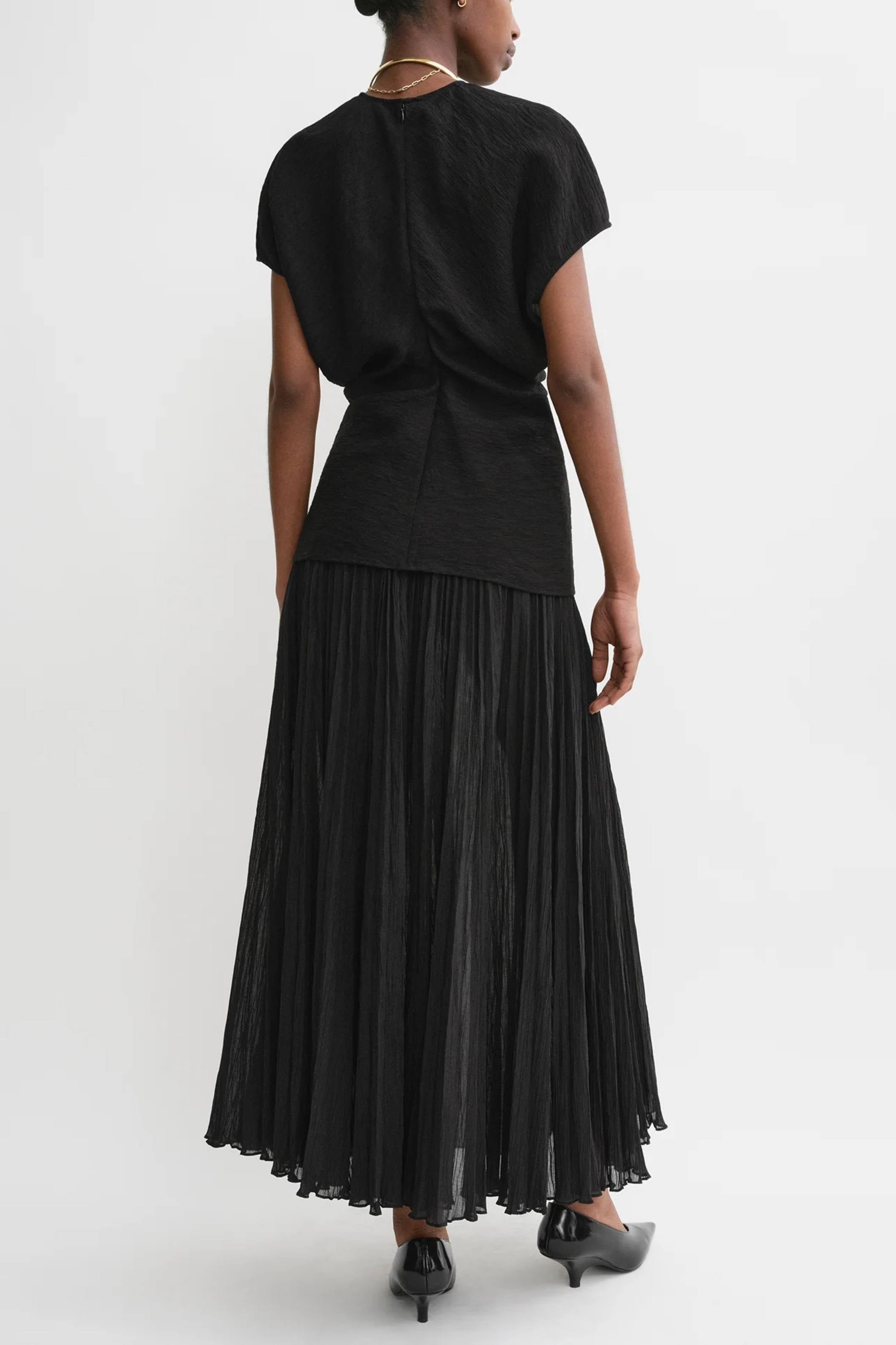 Slouch waist top black