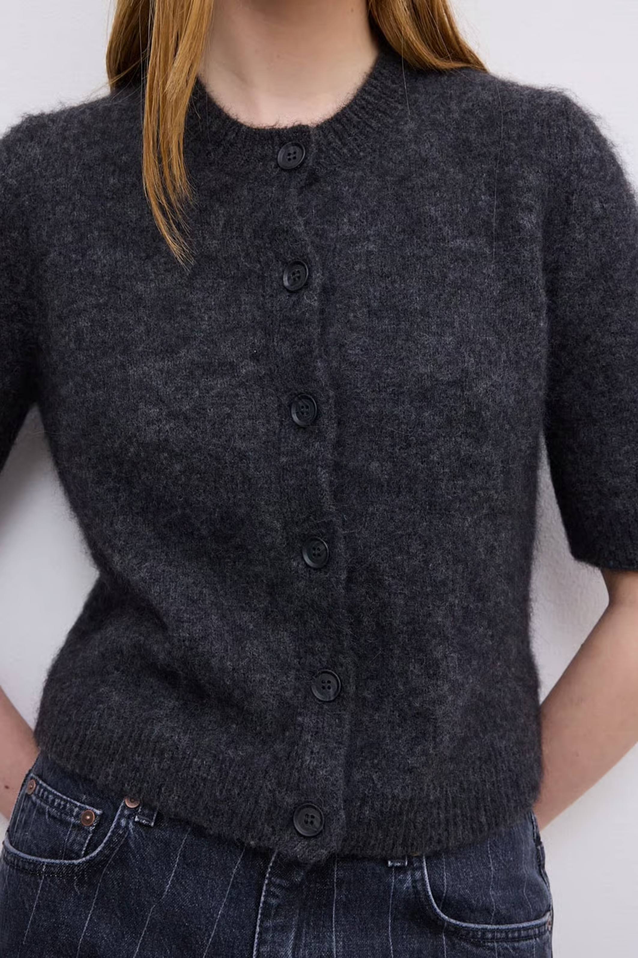 Brushed Cardigan top - Bessette