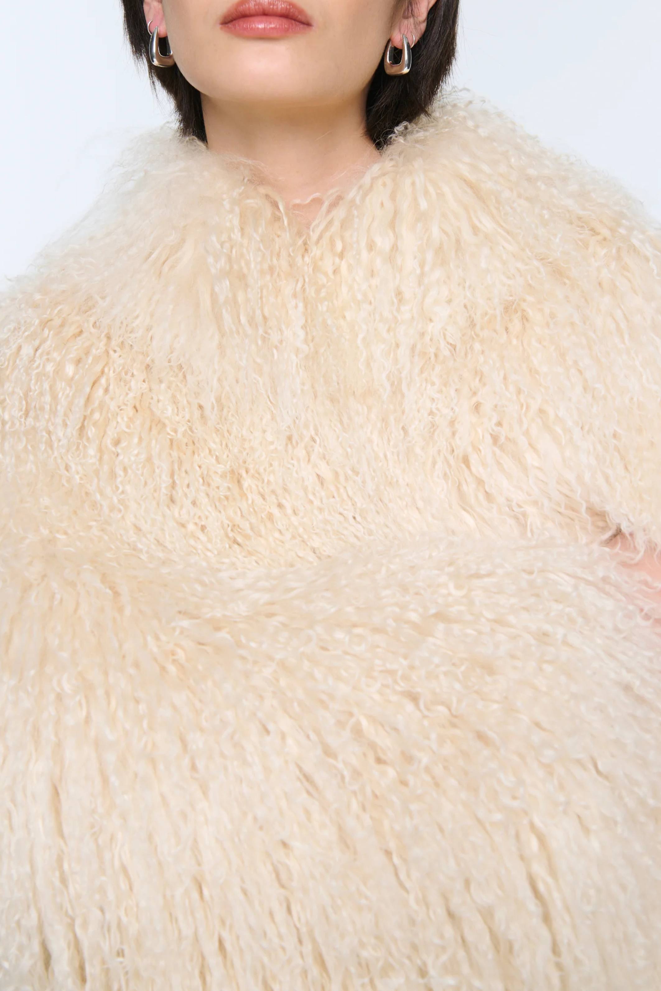 Rochelle Shearling Jacket Blonde