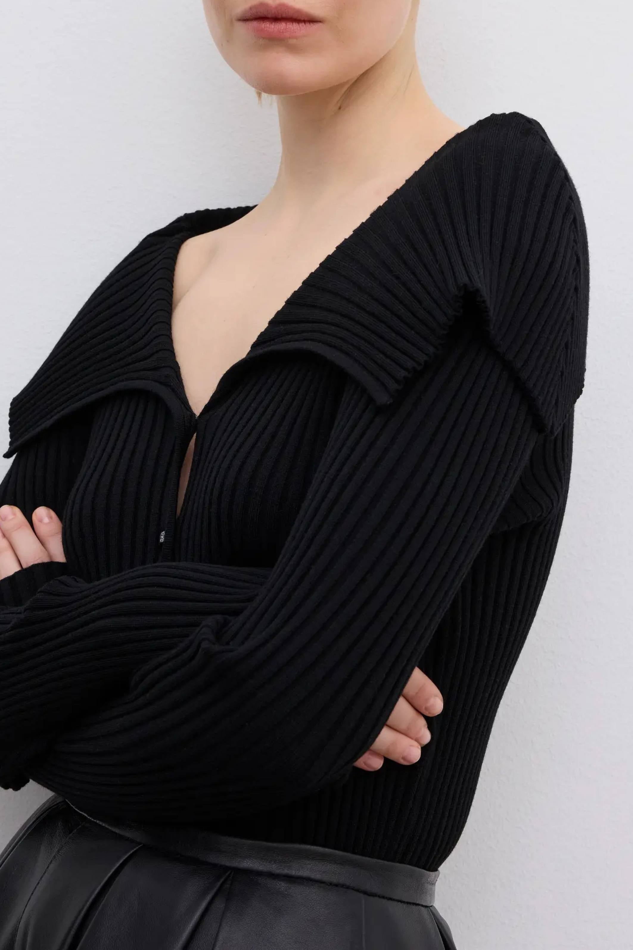 Merino Rib Cardigan - Bessette