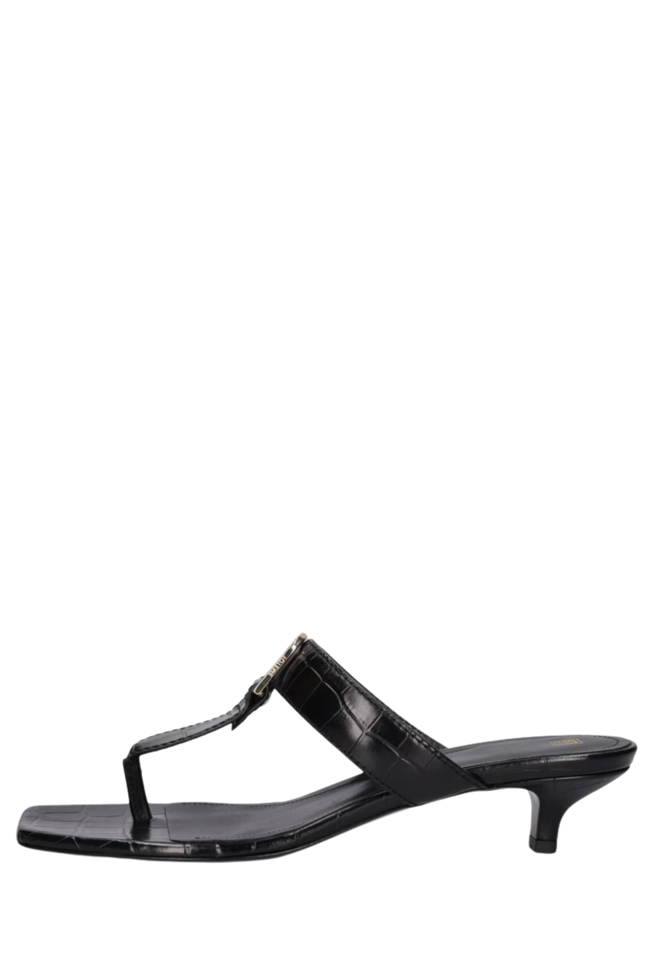 Toteme The Belted Croco Flip-Flop Heel