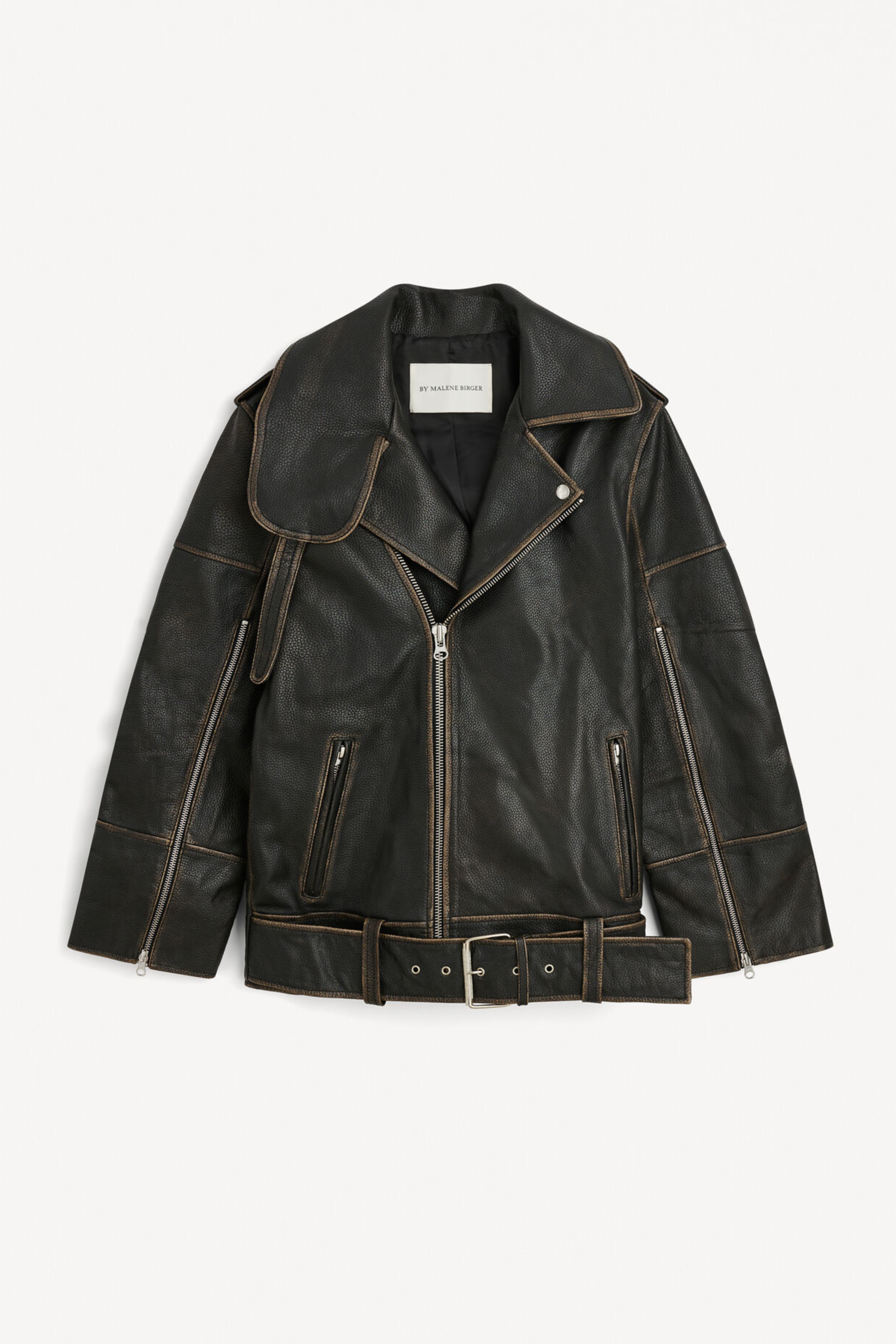 Beatrisse 皮革外套